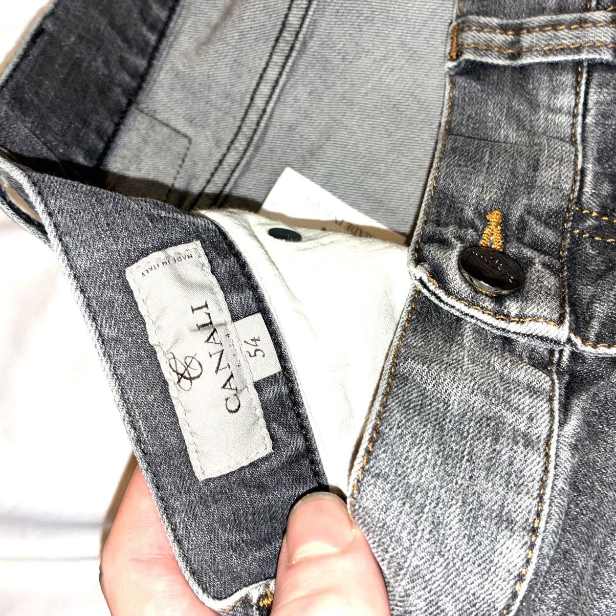 Canali Canali Washed Gray Straight-Leg Jeans Size US 38 / EU 54 - 4 Thumbnail