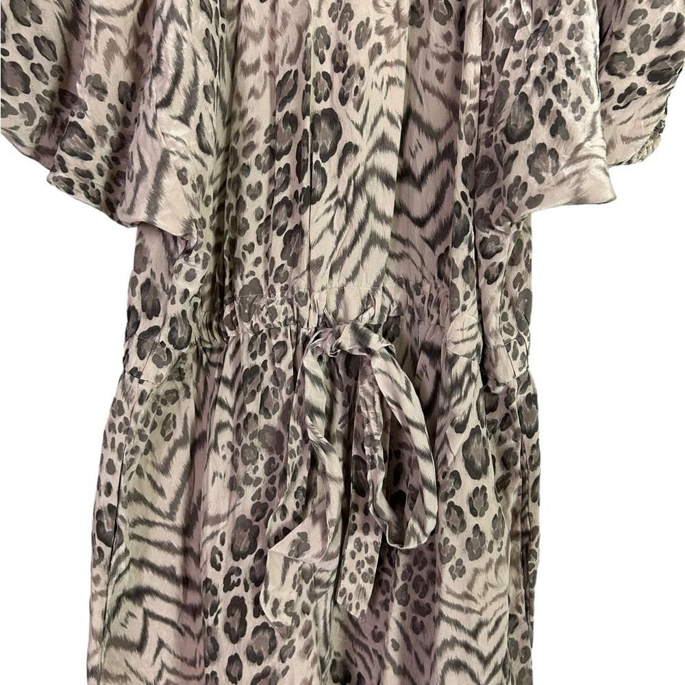 Designer Rebecca Taylor l Silk Leopard Print Mini Dress Size 2 Size XS / US 0-2 / IT 36-38 - 3 Thumbnail