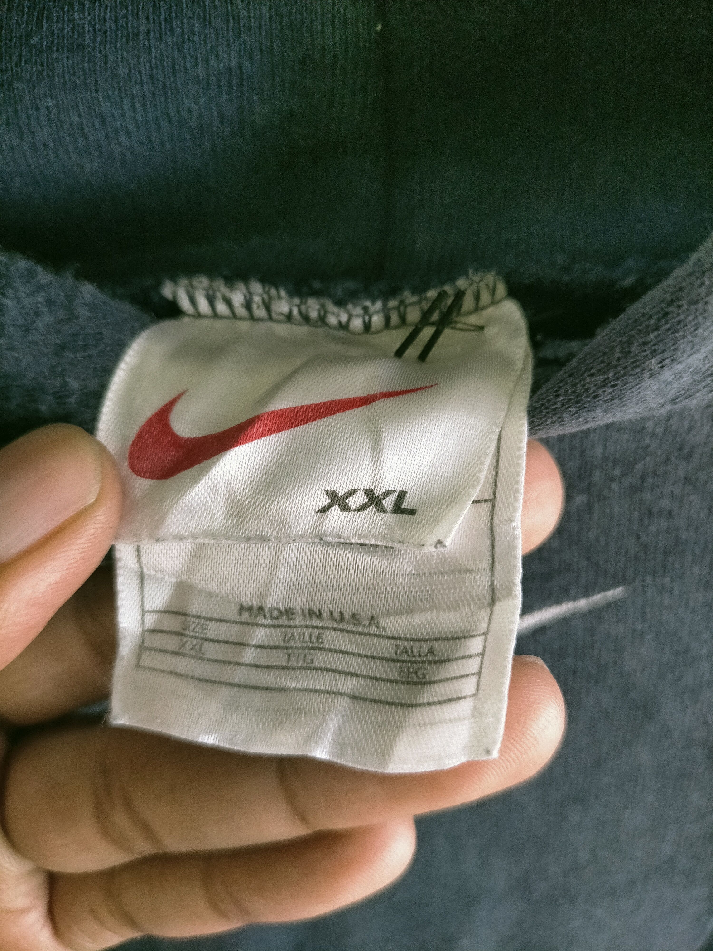 Nike × Vintage 🔥Vintage 1990s Nike Center Swoosh Hoodie Travis Scott Size US XXL / EU 58 / 5 - 7 Thumbnail
