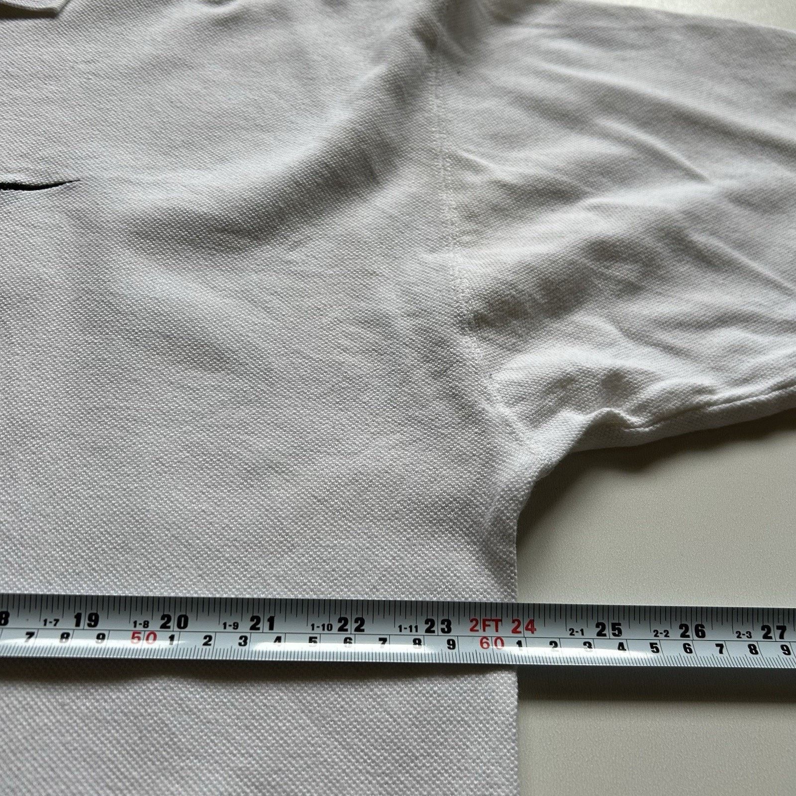 Nike Vintage Nike Polo Shirt Large White 90s Embroidered Swoosh Size US L / EU 52-54 / 3 - 5 Thumbnail