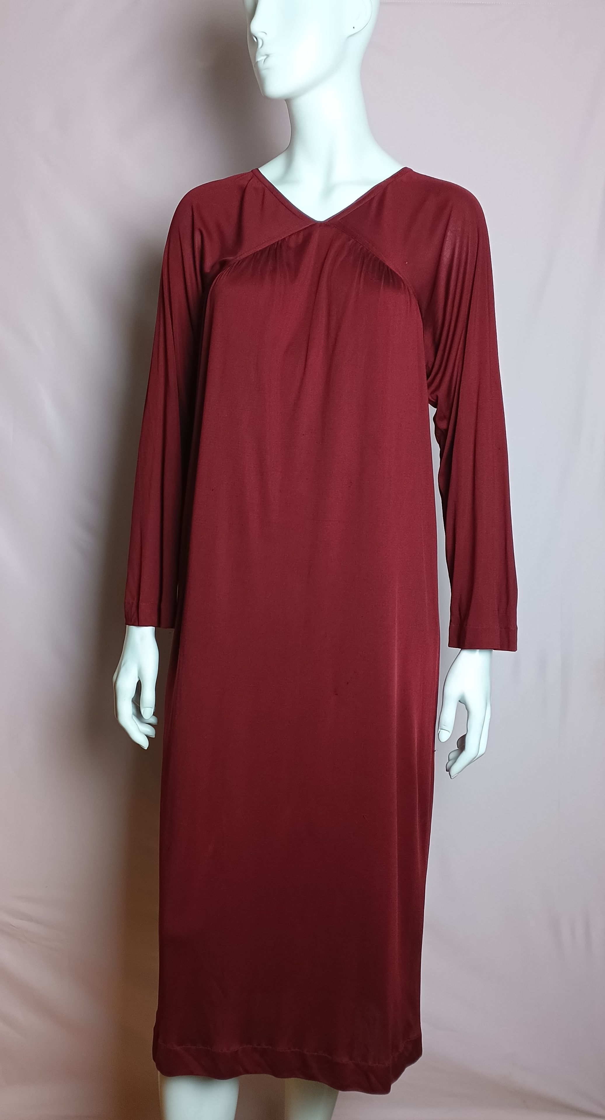Missoni Missoni Vintage Maroon Silk Dress Size M Size M / US 6-8 / IT 42-44 - 1 Thumbnail