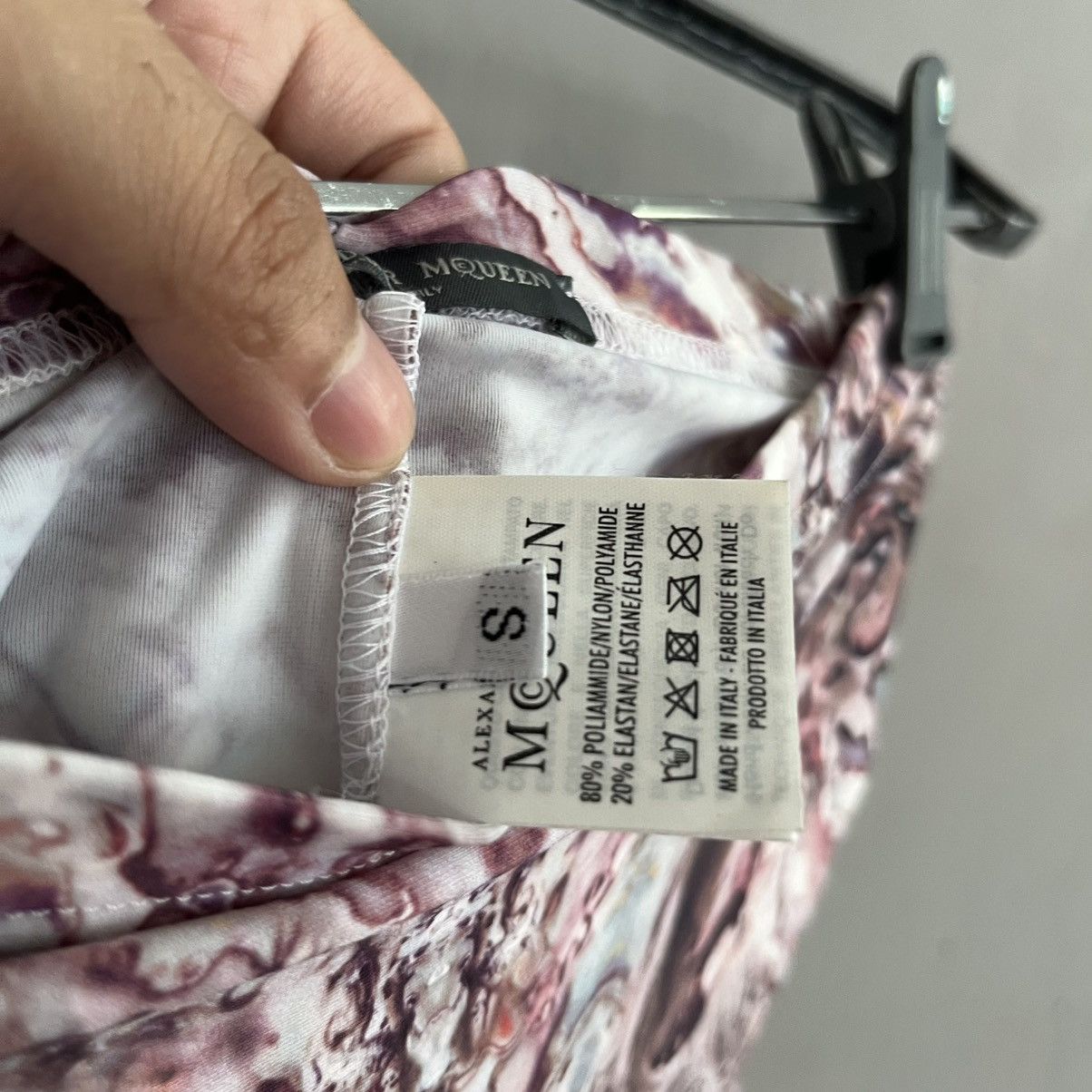 Alexander McQueen Alexander McQueen Purple Kaleidoscope Print Leggings Size 24" / US 00 / IT 34 - 6 Thumbnail