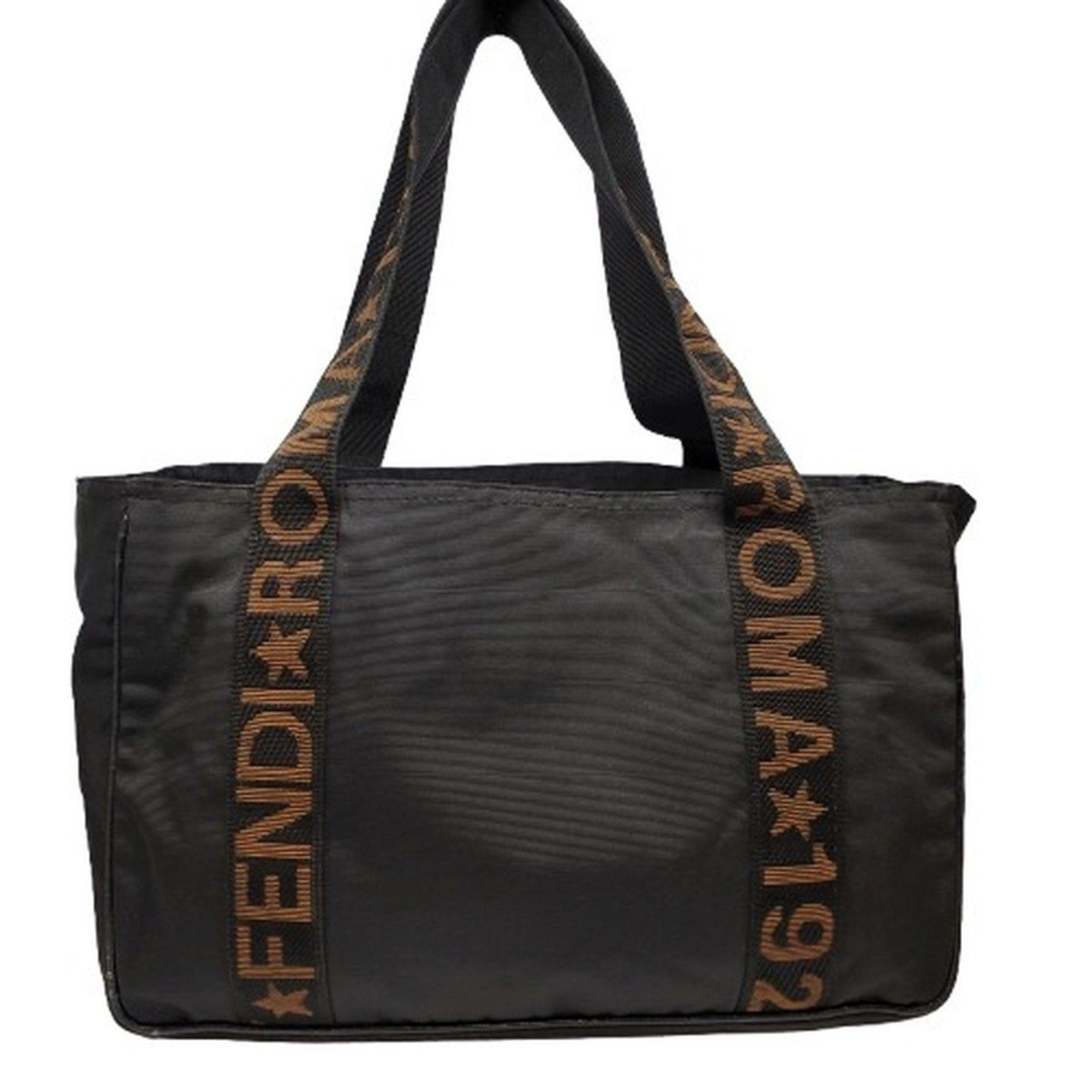 Fendi Nylon Tote Bag For Men And Women, Black, Kaizuka Store, Women's