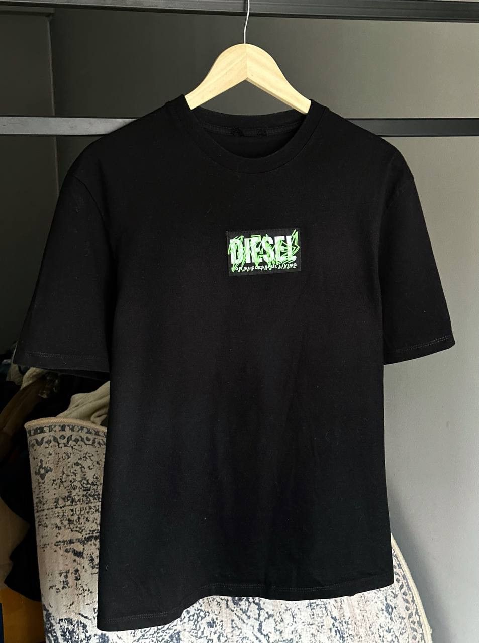 Diesel Diesel Logo Black T-Shirt Streetwear Hype Size US M / EU 48-50 / 2 - 1 Thumbnail