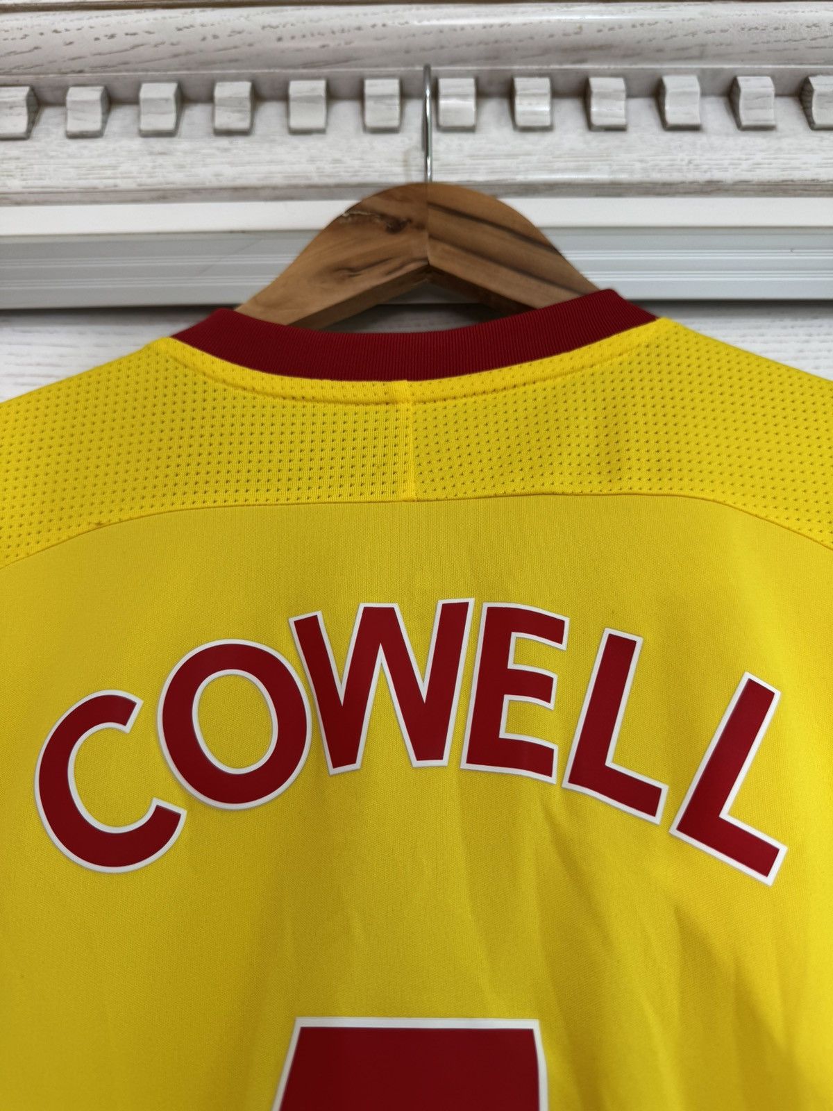Adidas Cowell #1 Watford 2017-2018 Home Soccer Jersey Football Kit Size US L / EU 52-54 / 3 - 10 Thumbnail