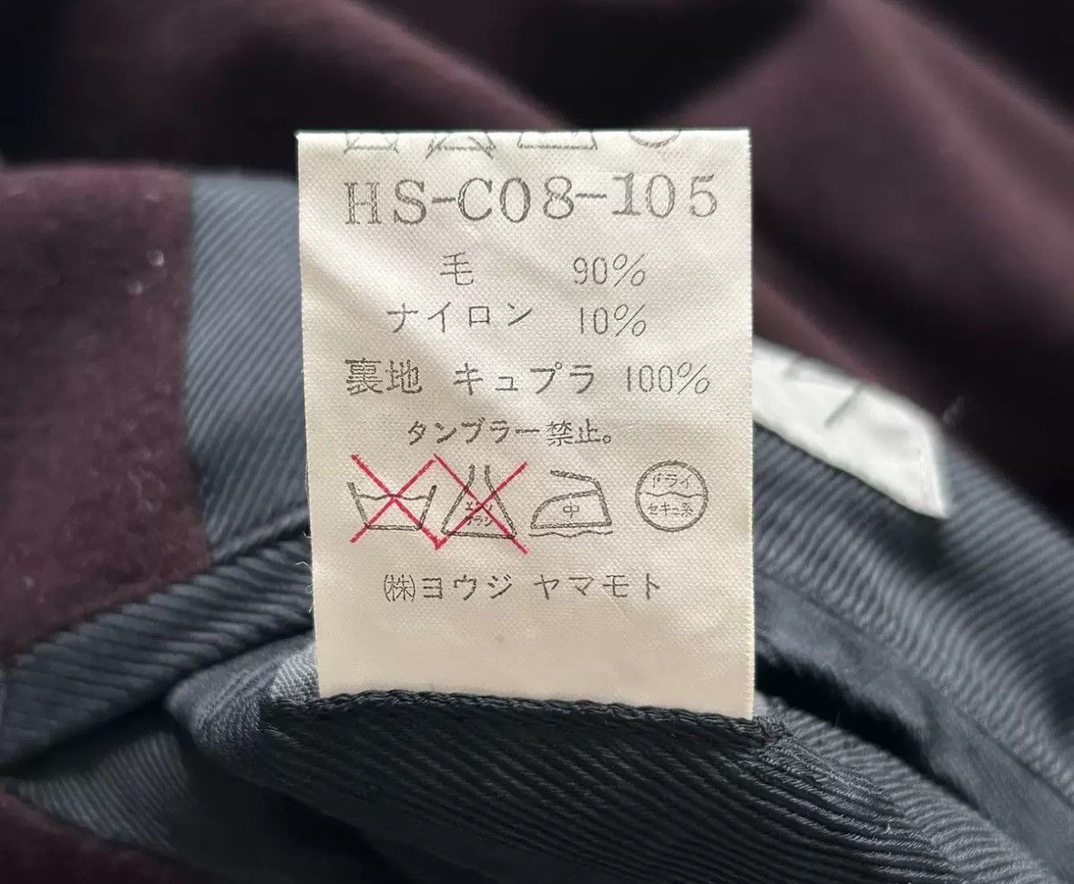 Yohji Yamamoto Yohji Yamamoto 92aw Wine Red Double breasted Belt Coat Size US M / EU 48-50 / 2 - 8 Thumbnail