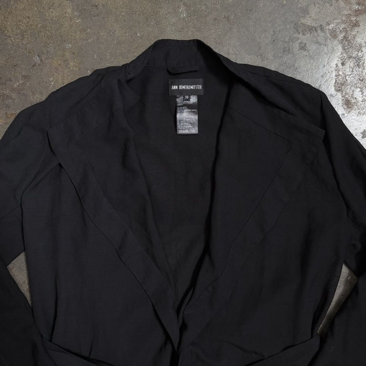 Ann Demeulemeester ANN DEMEULEMEESTER SHEER TRENCH - BLACK - 38 Size XS / US 0-2 / IT 36-38 - 5 Thumbnail