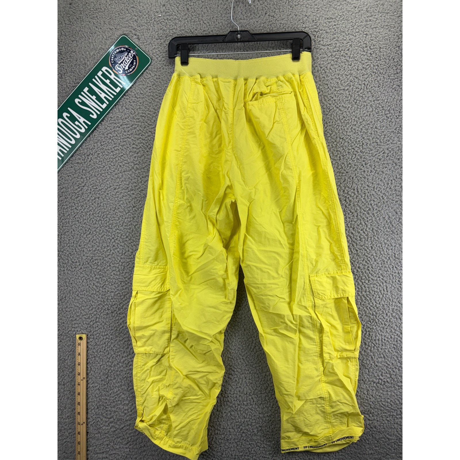 Free People Free People Mesmerize Parachute Cargo Pants Womens M Yellow Size 28" / US 6 / IT 42 - 1 Thumbnail