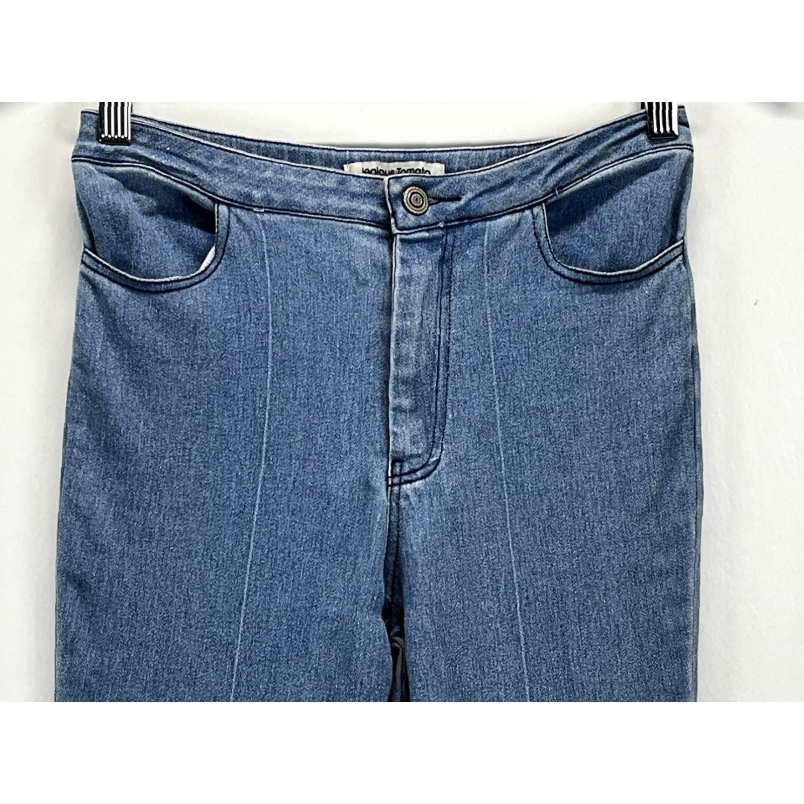 Vintage Jealous Tomato Jeans Sz Small High Waist Flare Bell Bottom Women’s Stretch Hippie Style Size 28" / US 6 / IT 42 - 2 Thumbnail
