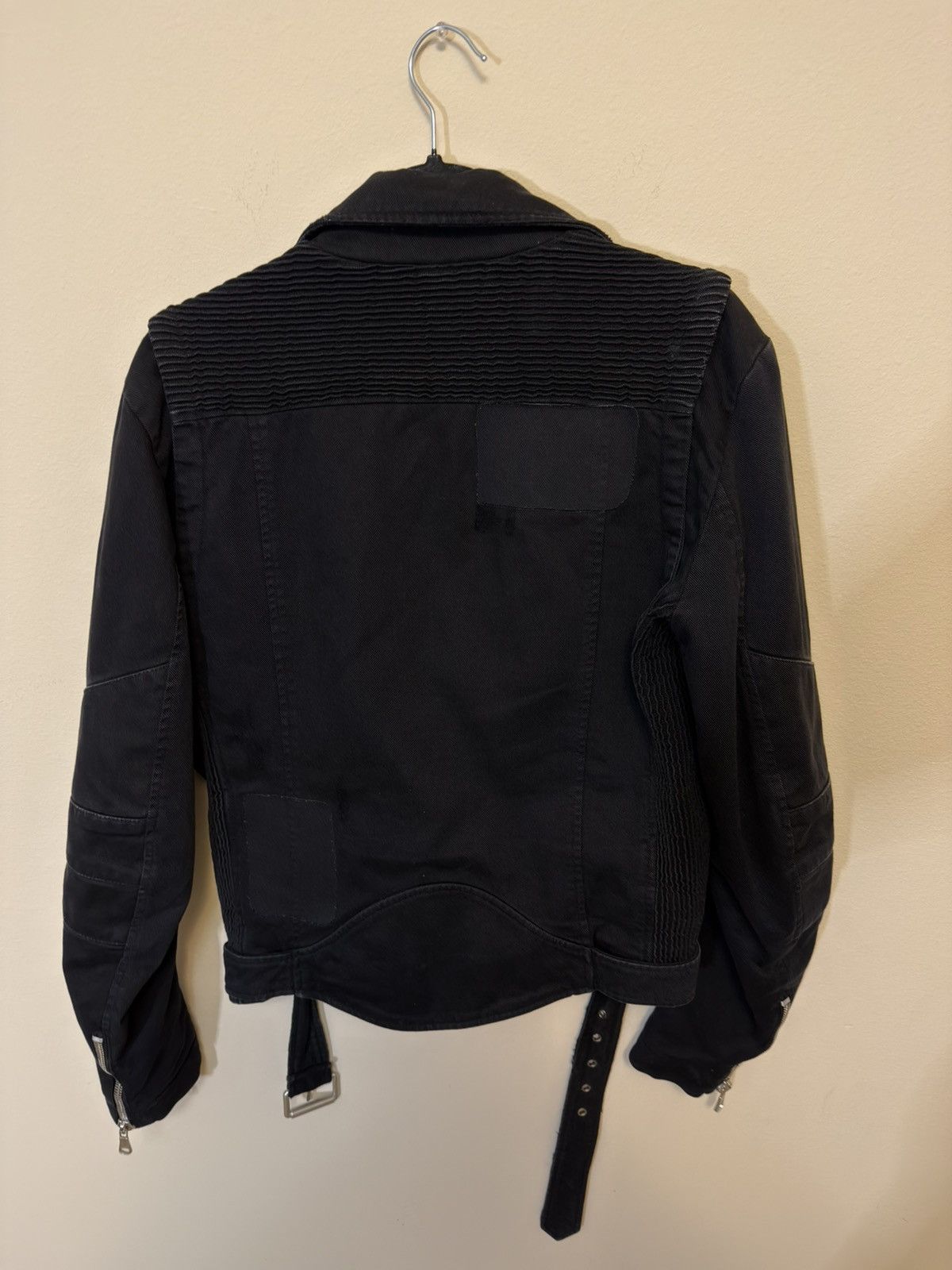 Pierre Balmain Pierre Balmain Cotton Moto Jacket Size US XXS / EU 40 - 7 Thumbnail