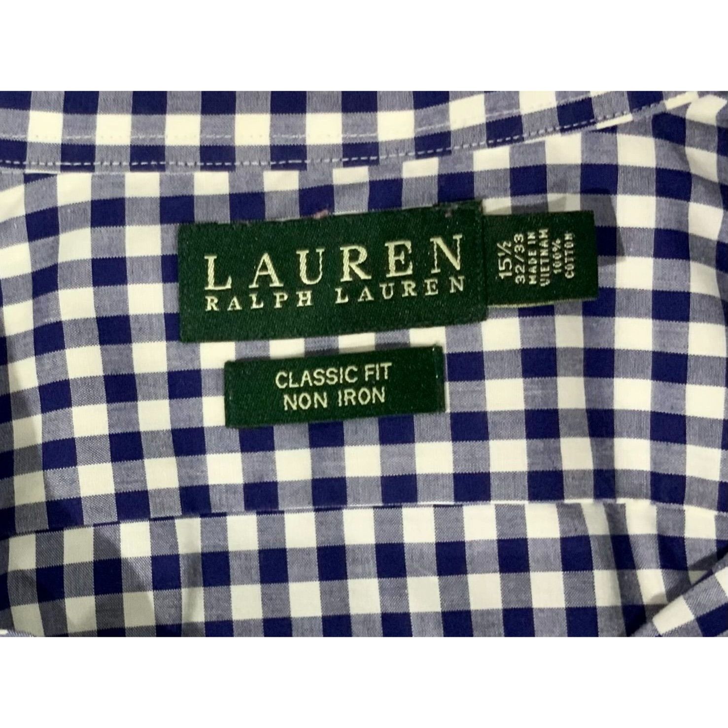 Lauren Ralph Lauren Lauren Ralph Lauren Blue White Gingham Classic Shirt M Size US M / EU 48-50 / 2 - 5 Thumbnail