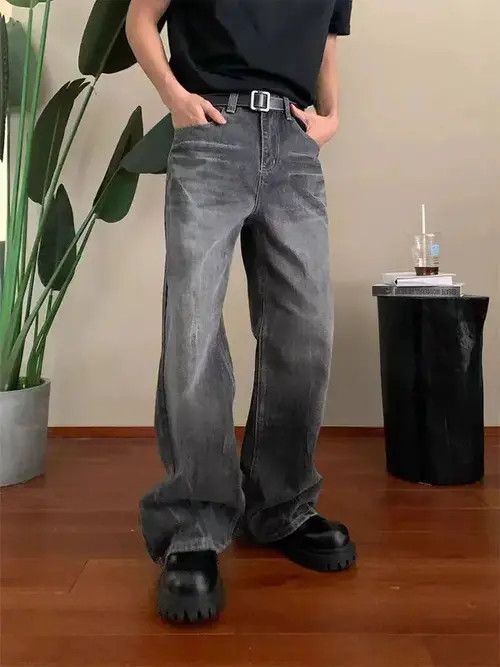 Jean Kitazawa x Kai Vintage Washed Faded Casual Loose Grey Jeans Size US 34 / EU 50 - 1 Thumbnail