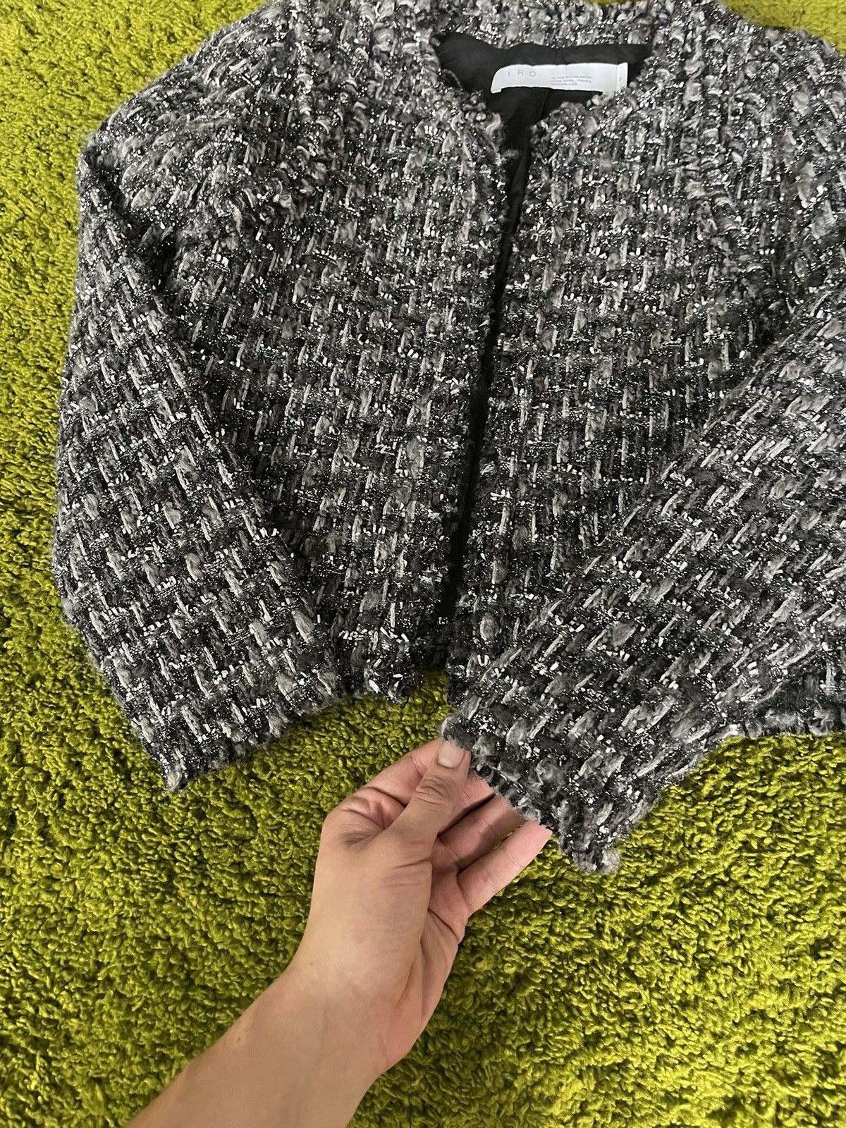 Designer × Iro Iro oldmoney style tweed blazer jacket Size XS / US 0-2 / IT 36-38 - 4 Thumbnail