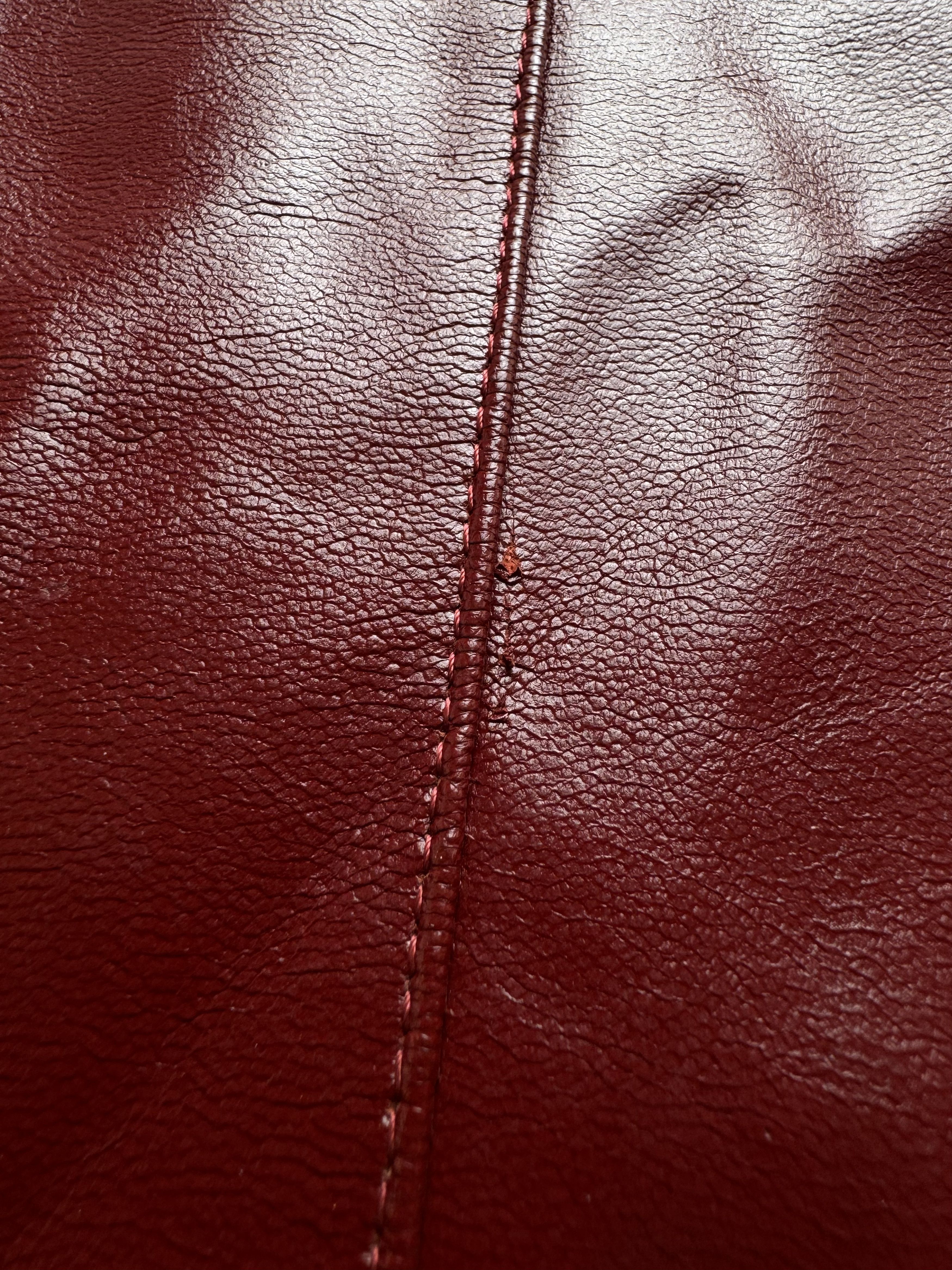 Vintage Vintage Red Genuine Leather Jacket Moto Biker Slim Fit Y2KE8 Size S / US 4 / IT 40 - 14 Thumbnail