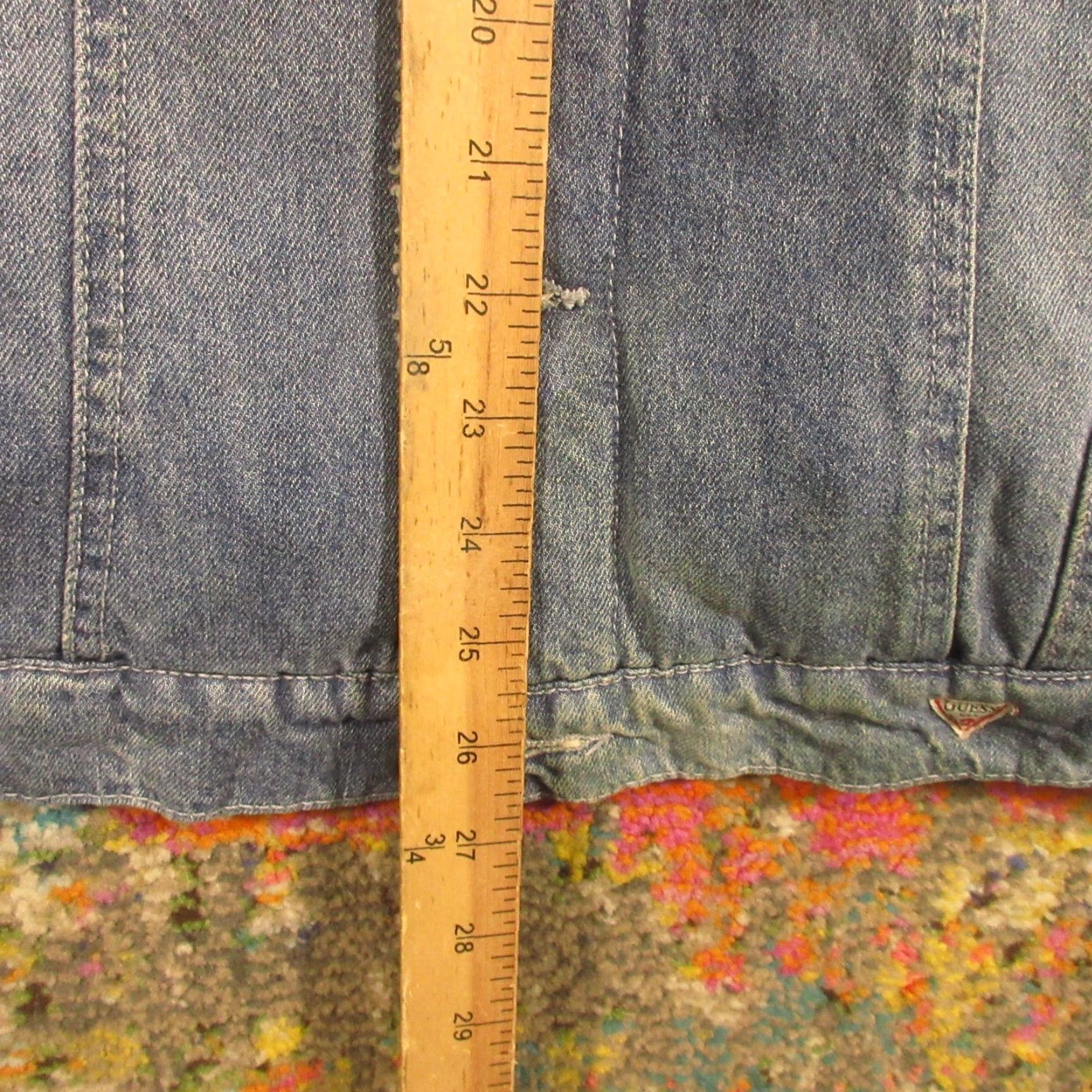 Guess VINTAGE Guess Denim Jean Jacket Mens XL Blue Trucker Style Light Wash Lined Sherpa Jacket Casual Man XL Blue Logo Mid-Length Size US 36 / EU 52 - 7 Thumbnail