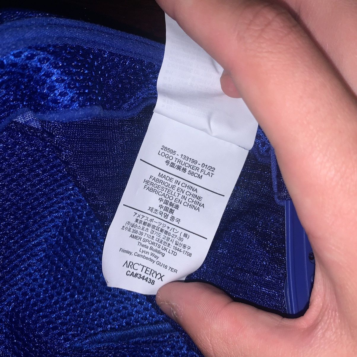 Arc'teryx Arc’teryx Blue Logo Trucker Hat Size ONE SIZE - 5 Thumbnail