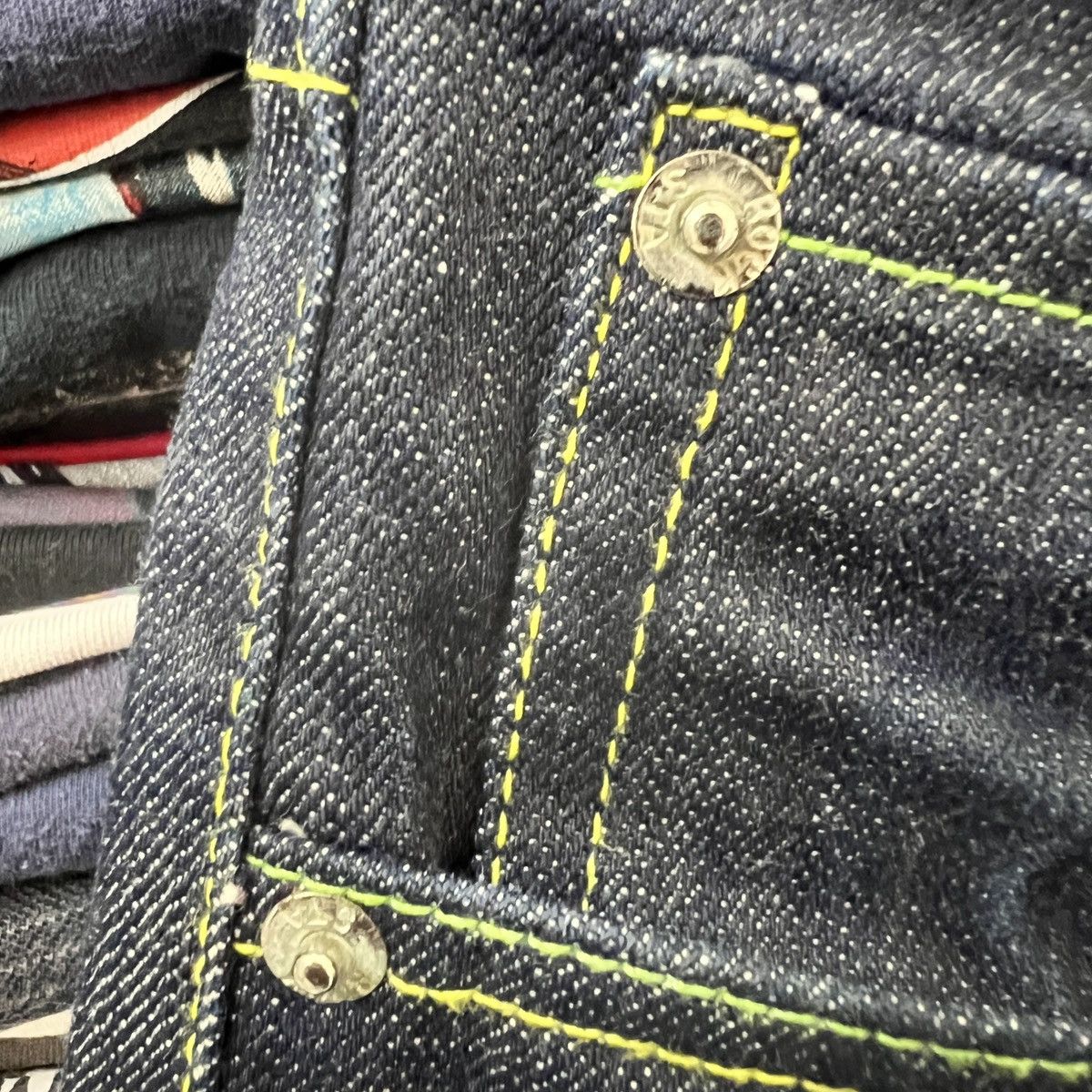 Japanese Brand VTG RASTAFARI ROCK STA JAMAICA FLAG JEAN Size US 31 - 4 Thumbnail