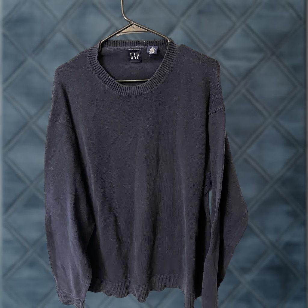 Gap VINTAGE Gap Sweater Mens XL Navy Blue Pullover Solid Crew Neck Outdoor Size US XL / EU 56 / 4 - 1 Thumbnail