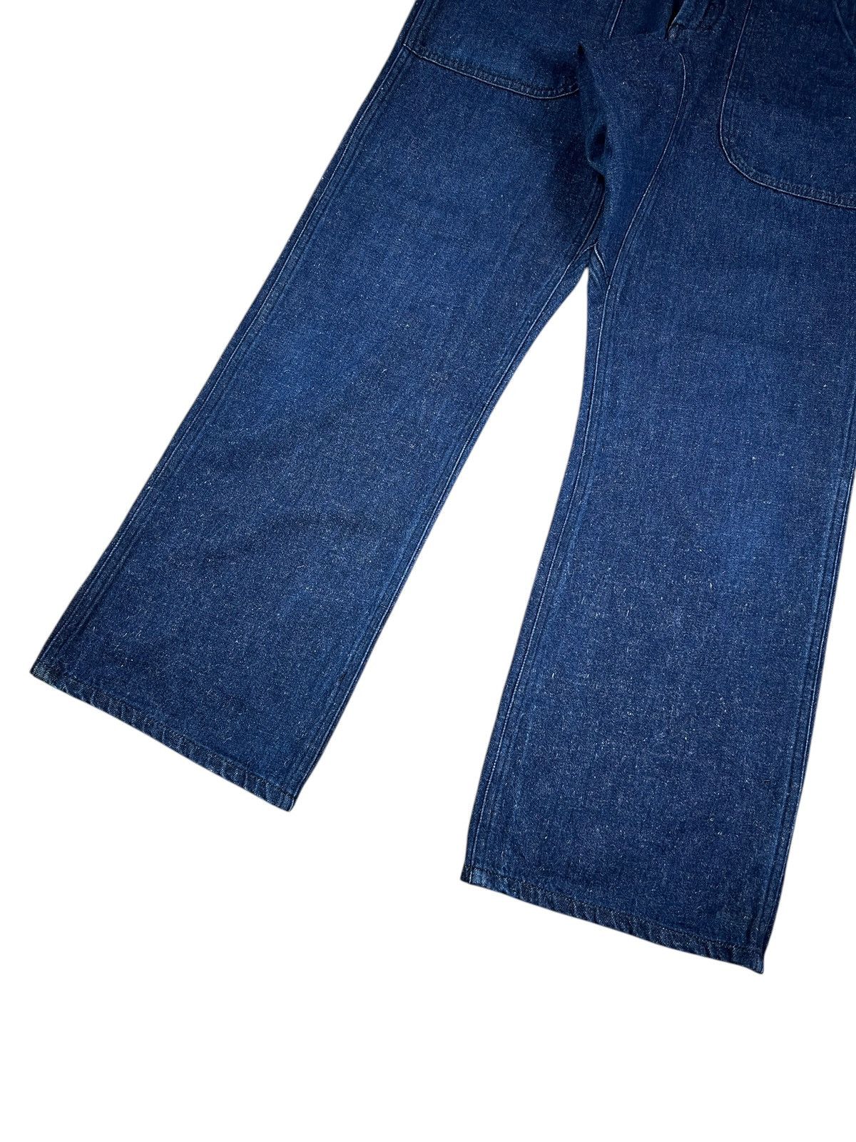 Comme des Garcons × Japanese Brand SEA 🇯🇵 Indigo Low Crotch Fatigue Denim Pants Size US 30 / EU 46 - 4 Thumbnail