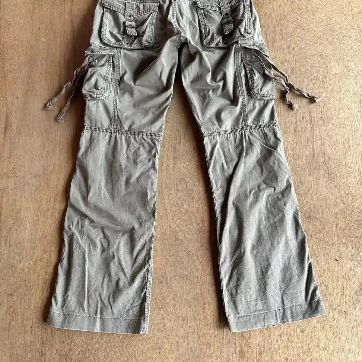 Nicole Club FLARE/BOOTCUT 🔥 MATSUDA NICOLE CLUB DOUBLE KNEE TWIST CARGO Size US 32 / EU 48 - 14 Thumbnail