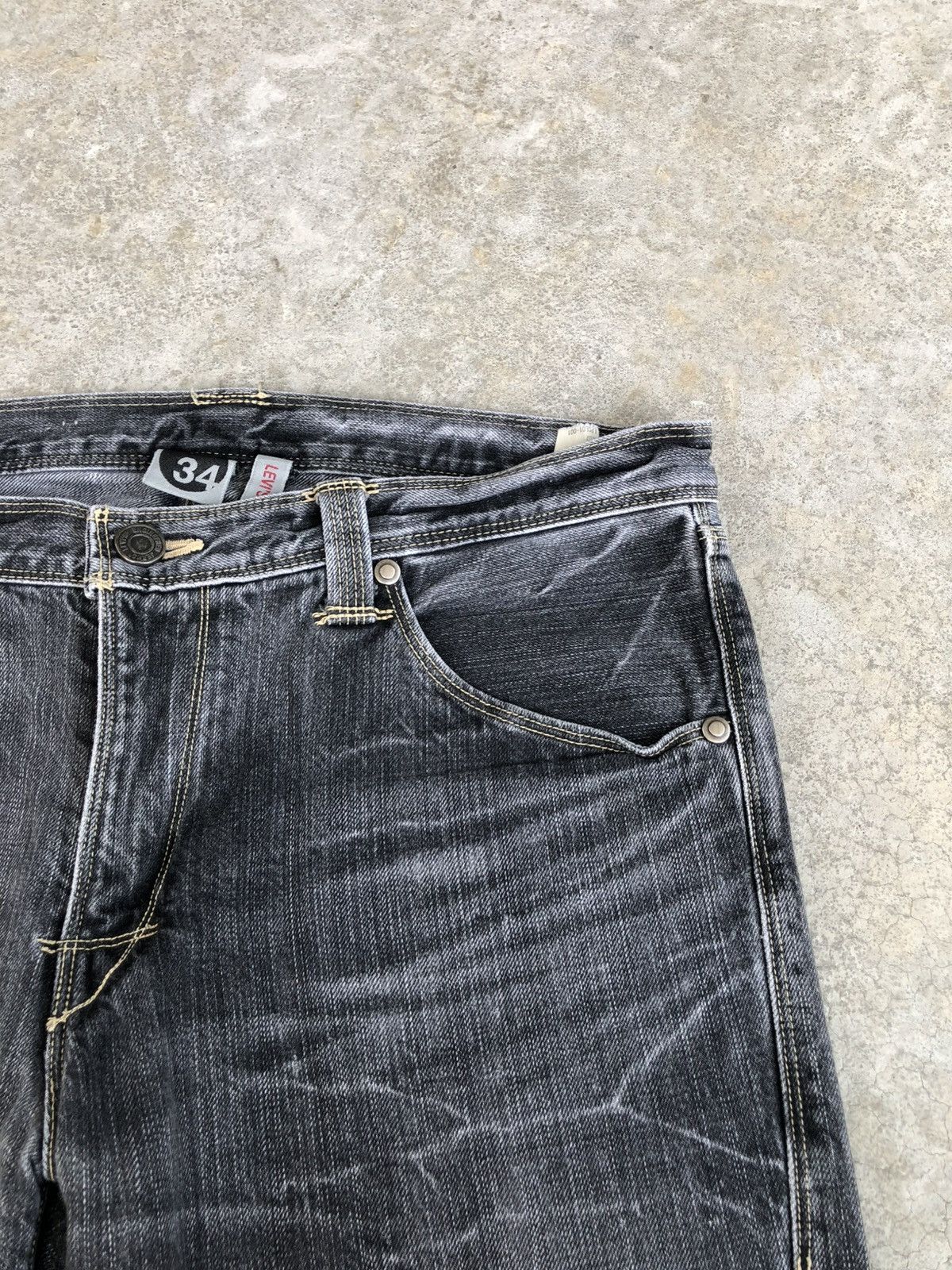 If Six Was Nine Y2k Levi’s Engineered Flared Jeans Distressed Bootcut Size US 34 / EU 50 - 14 Thumbnail