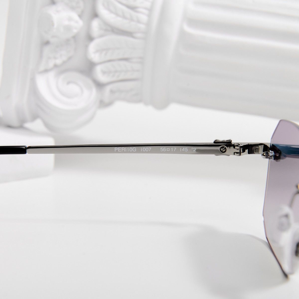 Palm Angels PALM ANGELS QUARTZ GUNMETAL BLUE GRADIENT SUNGLASSES Size ONE SIZE - 5 Thumbnail