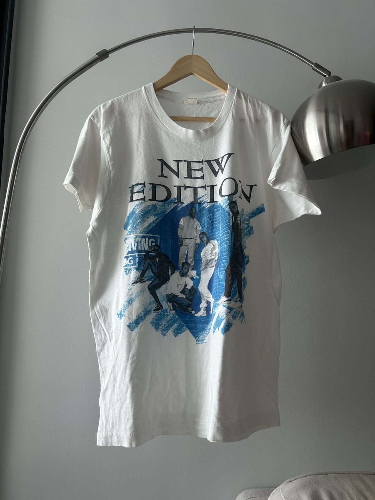 Vintage New Edition Vintage T Shirt 80s Size US L / EU 52-54 / 3 - 1 Thumbnail