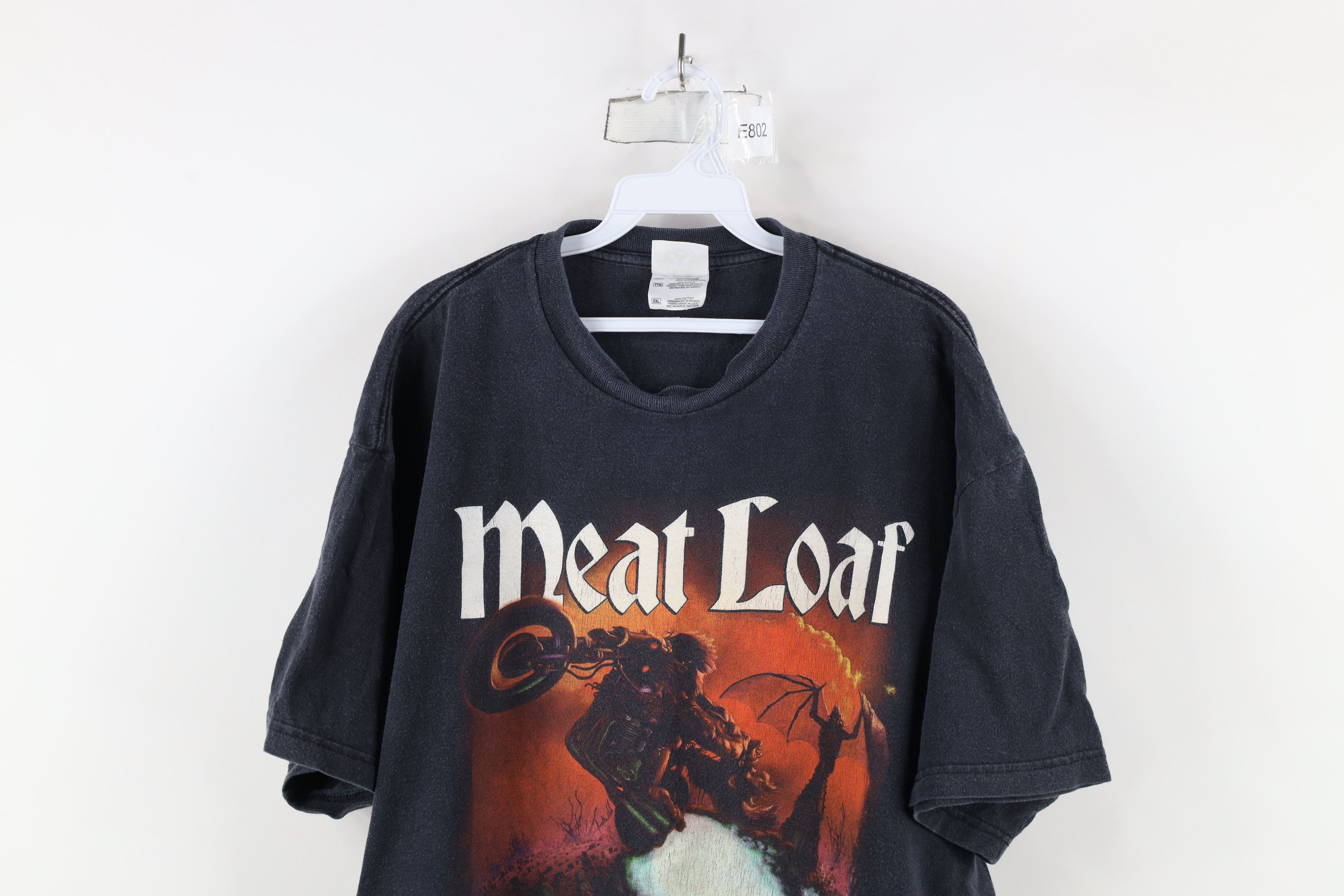 Vintage Vintage 2002 Tour Meat Loaf Band Short Sleeve T-Shirt Black Size US XXL / EU 58 / 5 - 2 Thumbnail