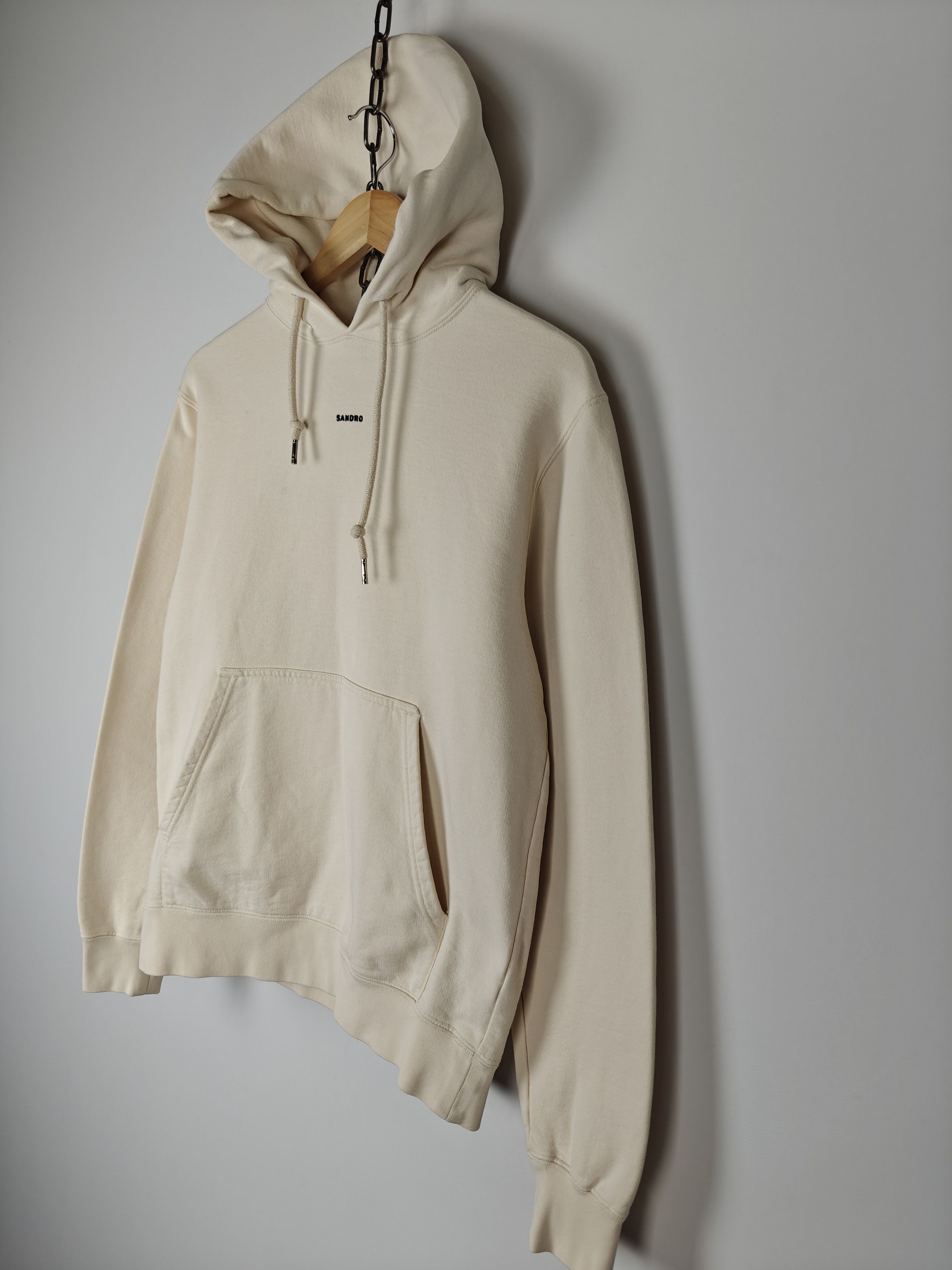 Sandro Sandro Paris Hoodie Beige Pullover Center Logo size M Size US M / EU 48-50 / 2 - 5 Thumbnail