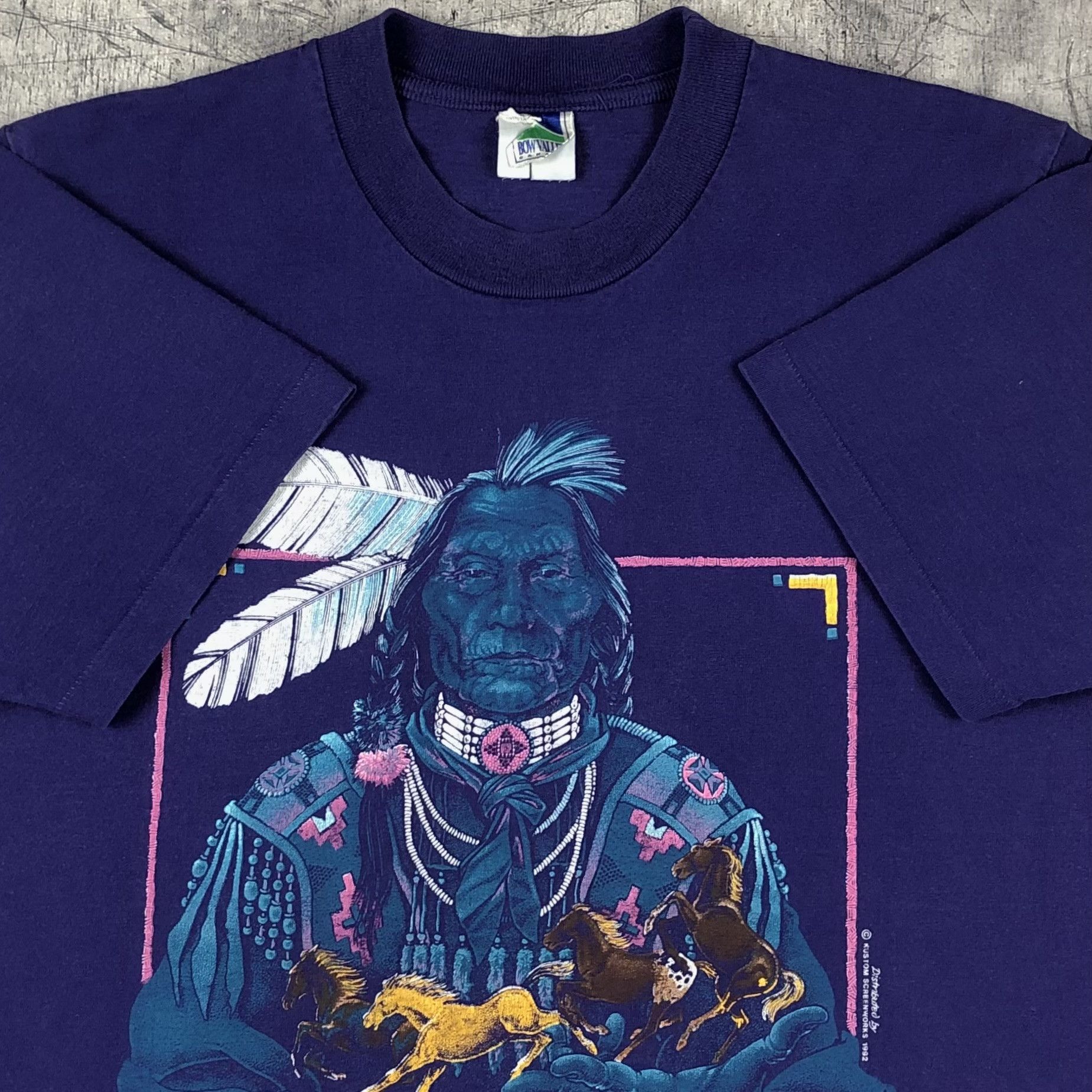 Vintage 1992 Native American Niagara Falls Canada Tee Size US M / EU 48-50 / 2 - 2 Thumbnail