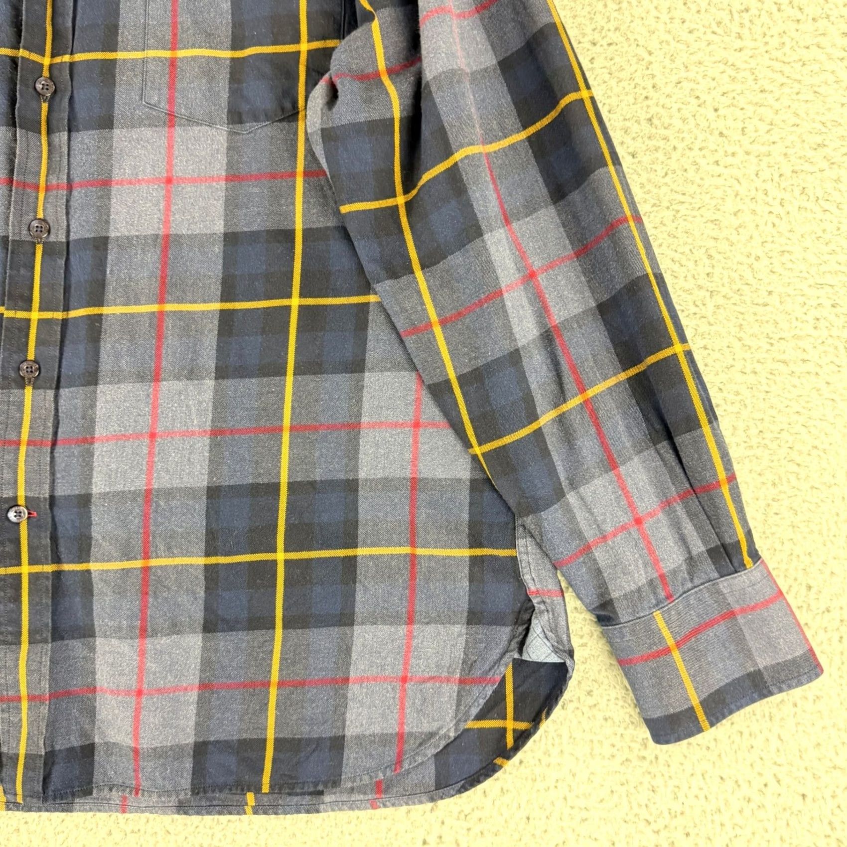 Tommy Hilfiger VINTAGE Tommy Hilfiger Button-Down Shirt Mens XL Blue Plaid Cotton Long Sleeve Size US XL / EU 56 / 4 - 3 Thumbnail