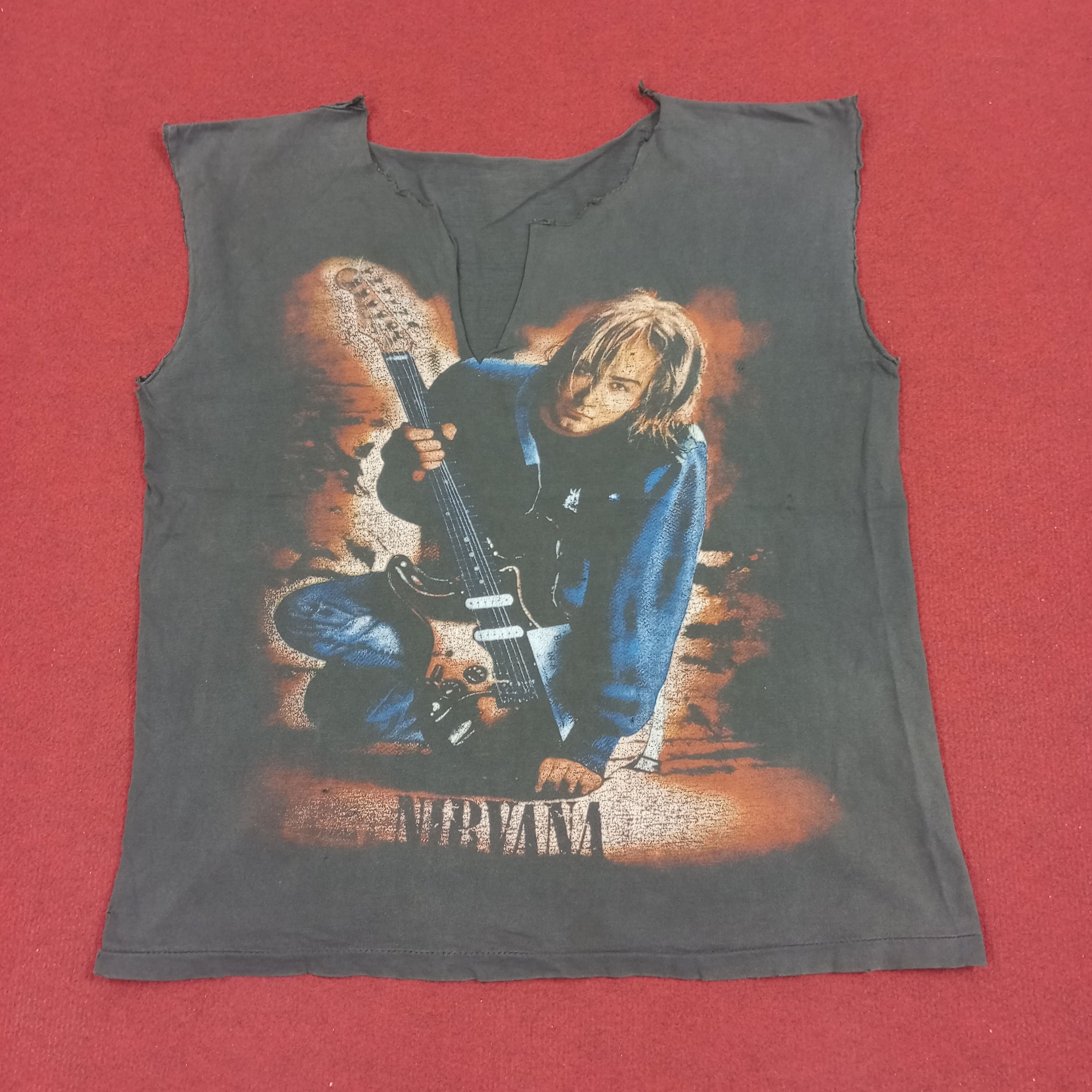 ▪️90‘s【NIRVANA】VINTAGE TANK TOP Kurt Cobain Lily Tank – Freda Head