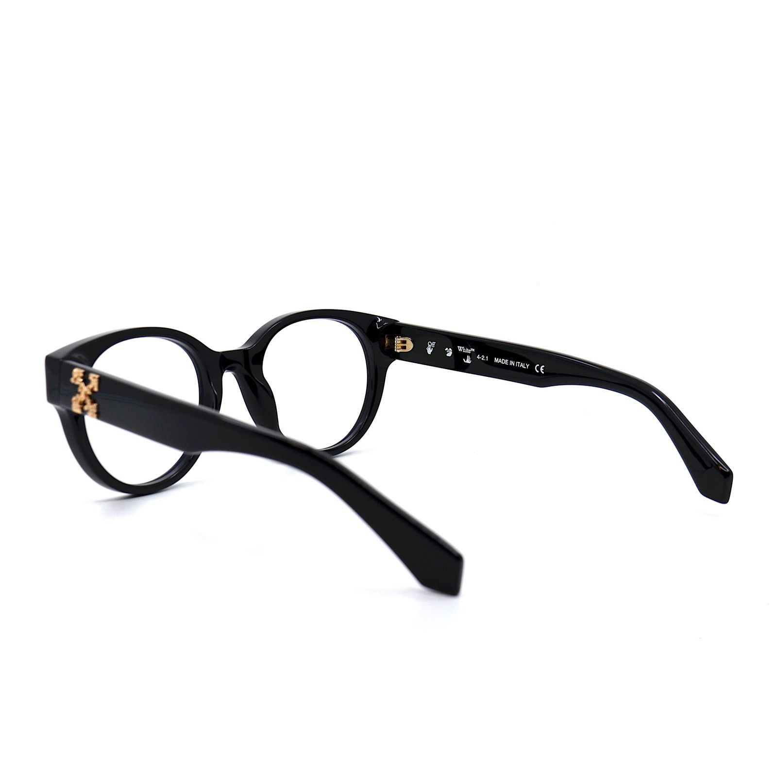 Off-White NEW! OFF-WHITE STYLE-2 OERJ002 BLACK EYEGLASSES FRAME Size ONE SIZE - 5 Thumbnail