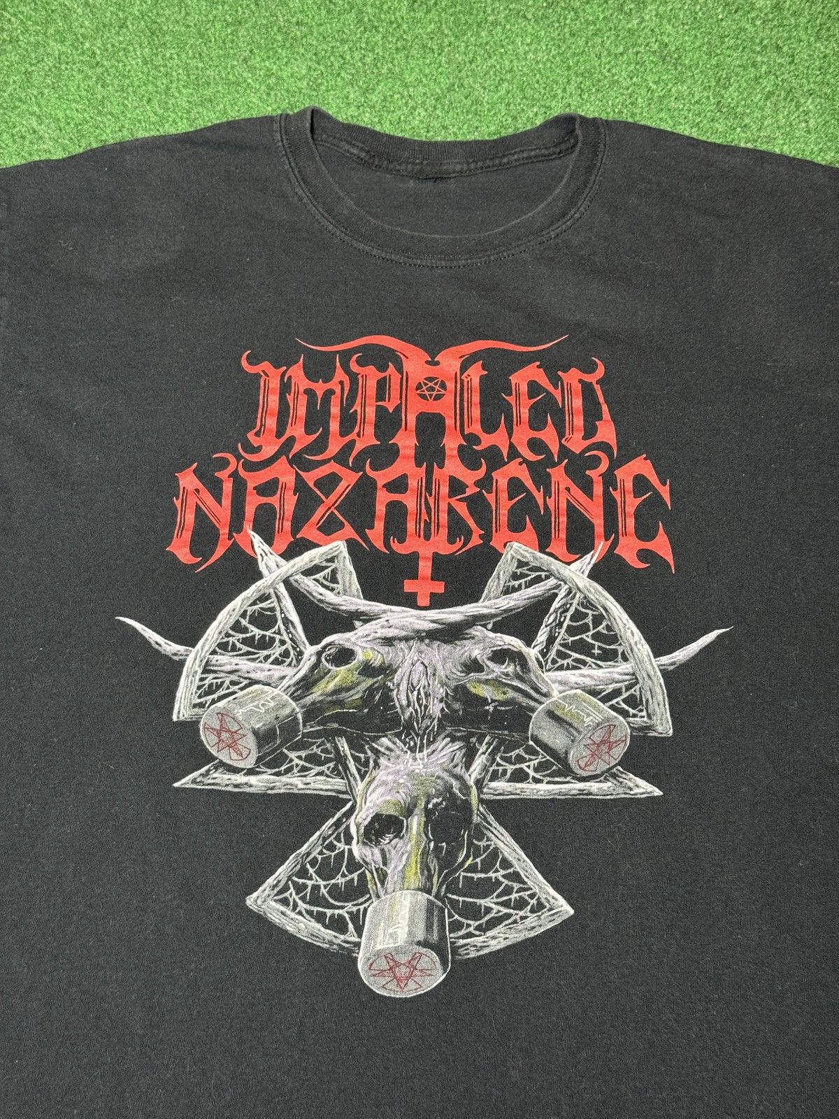 Band Tees Imapled Nazarene Death Metal 8 Headed Serpent Lrg T Shirt Size US L / EU 52-54 / 3 - 2 Thumbnail