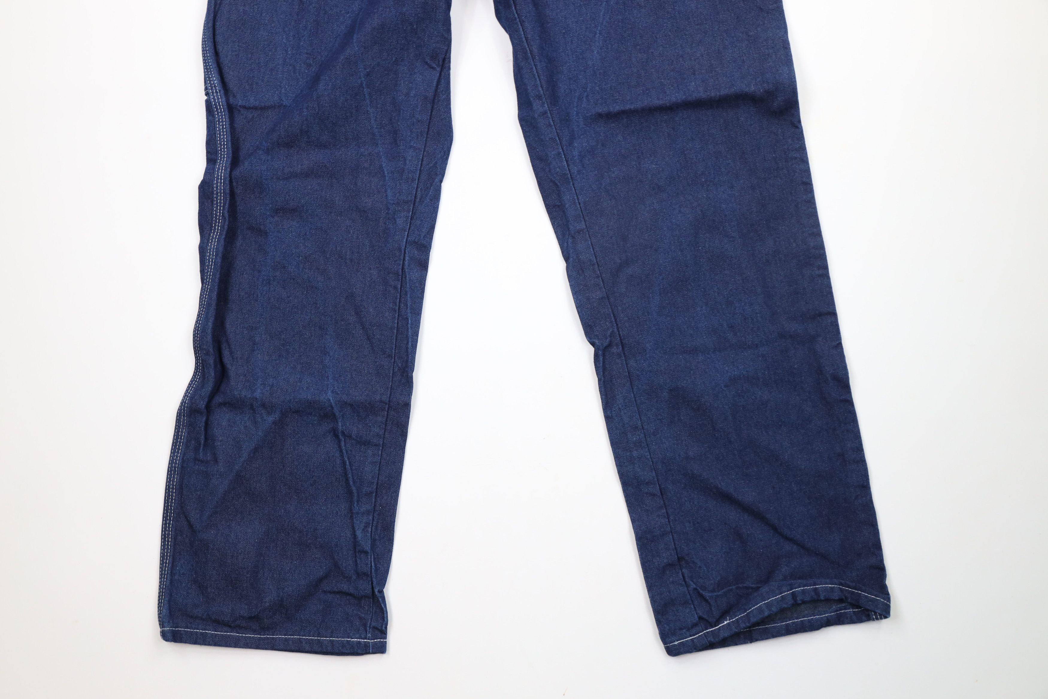 Dickies × Vintage Vintage Y2K Dickies Wide Leg Dungaree Denim Jeans Blue Size US 38 / EU 54 - 4 Thumbnail
