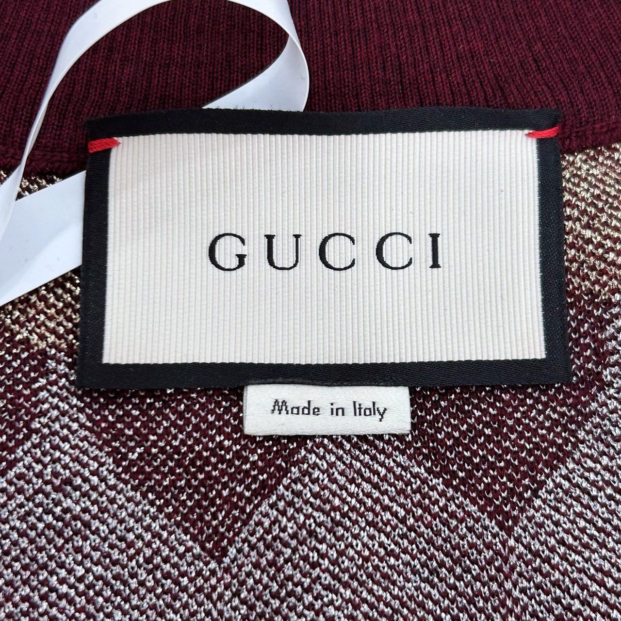 Gucci [Gucci] Jacquard Patterned Color-Block Sleeveless Vest L Size L / US 10 / IT 46 - 2 Thumbnail