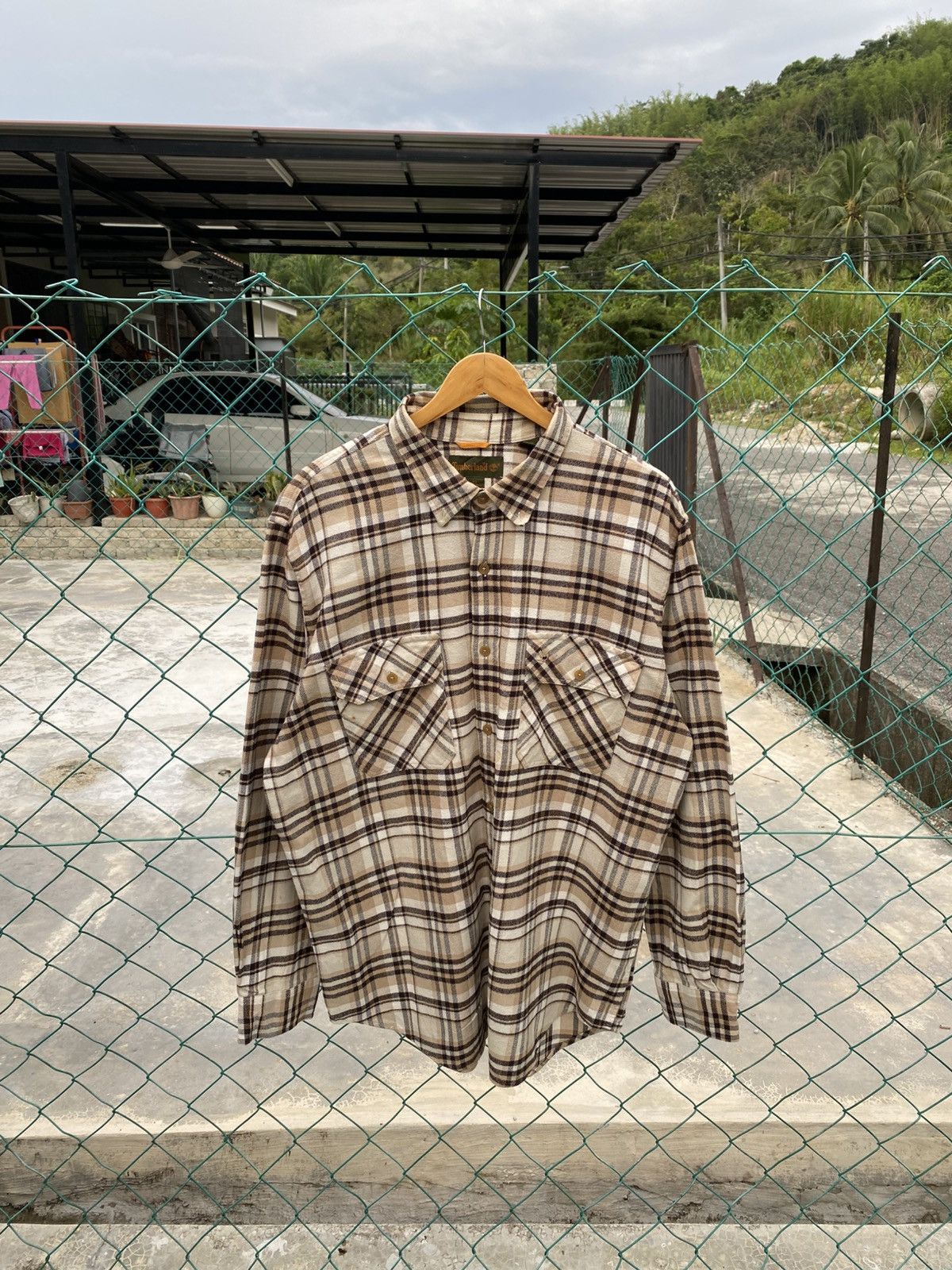 Timberland Vintage timberland checker flannel shirts Size US XL / EU 56 / 4 - 1 Thumbnail