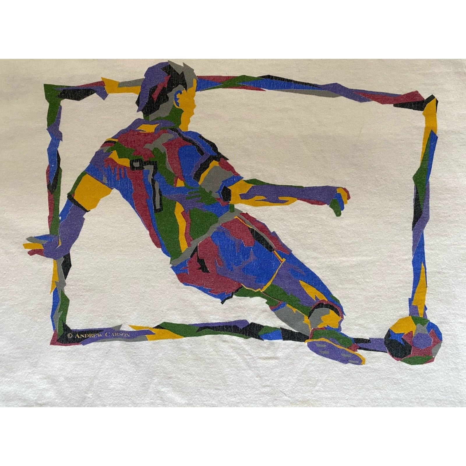 Vintage VINTAGE HL Miller White T-Shirt Men’s Size M USA Soccer 90s Art Sports Shirt Size US M / EU 48-50 / 2 - 3 Thumbnail