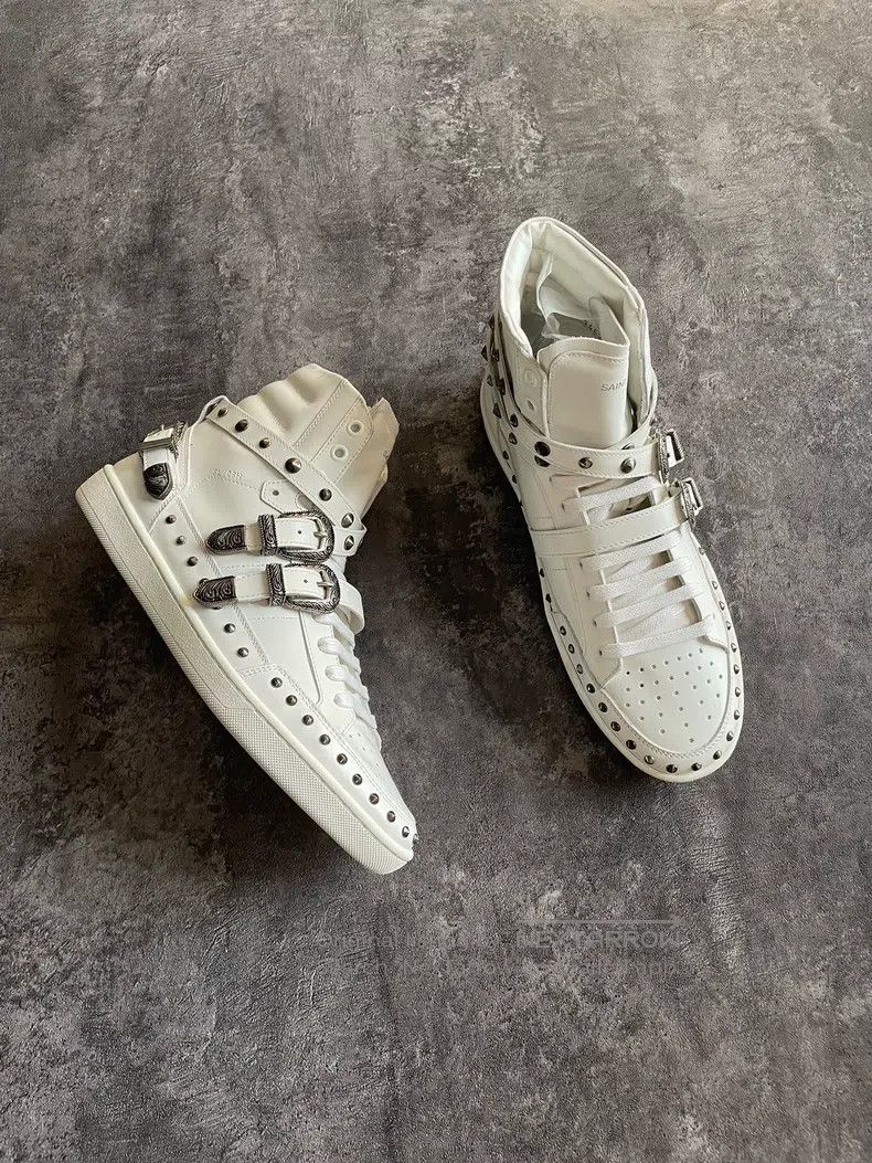 Saint Laurent Paris Saint Laurent Paris Carved stud flat shoes Size US 8 / EU 41 - 3 Thumbnail