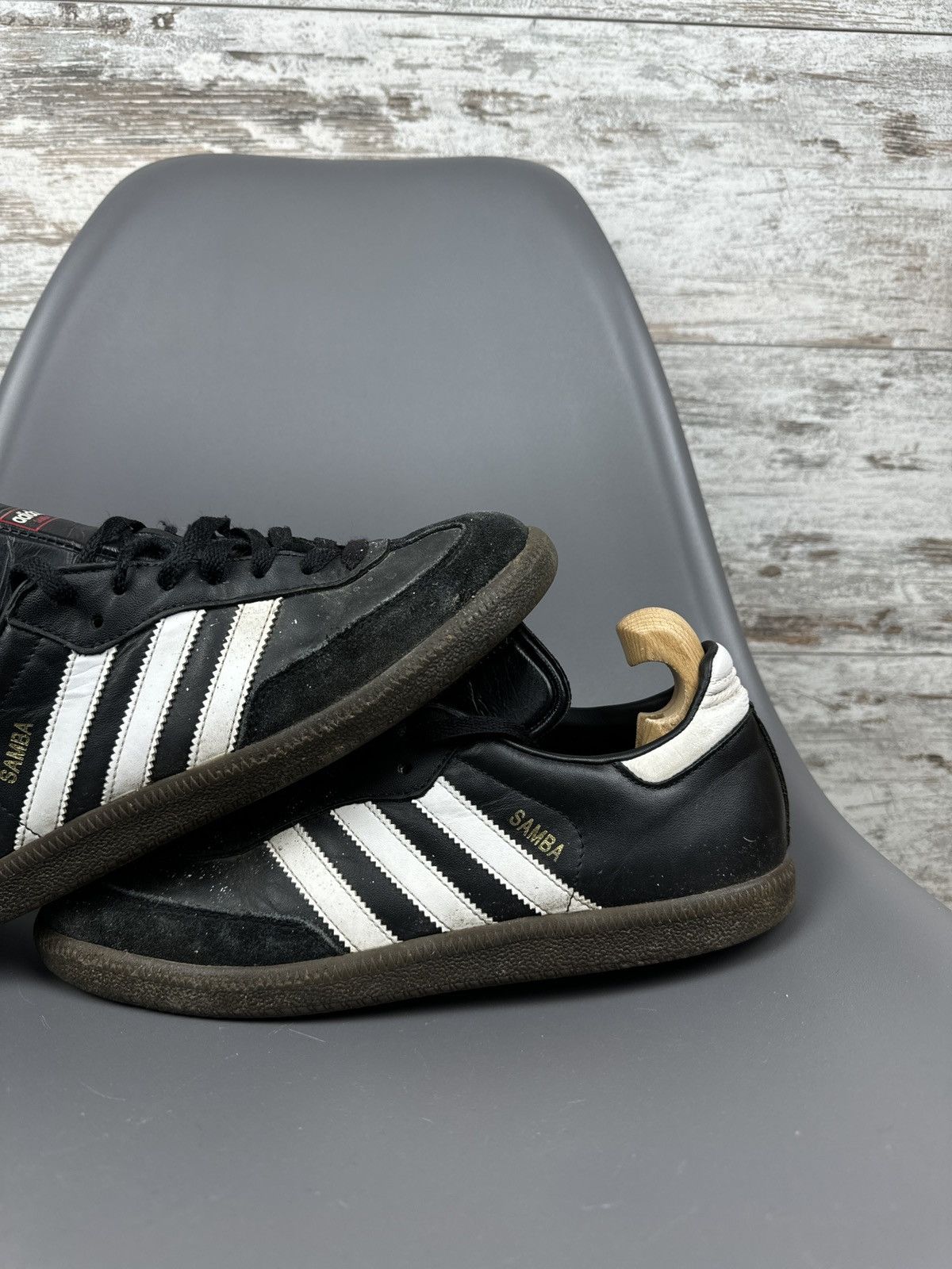 Adidas × Vintage Mens Vintage Adidas Samba distressed sneakers y2k rare drill Size US 8 / EU 41 - 3 Thumbnail