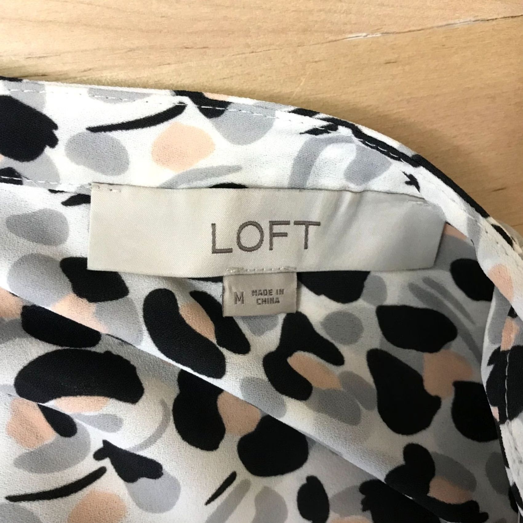 Loft LOFT Womens Medium Multicolor Long Bell Sleeve Round Neck Belted Dress Size M / US 6-8 / IT 42-44 - 7 Thumbnail