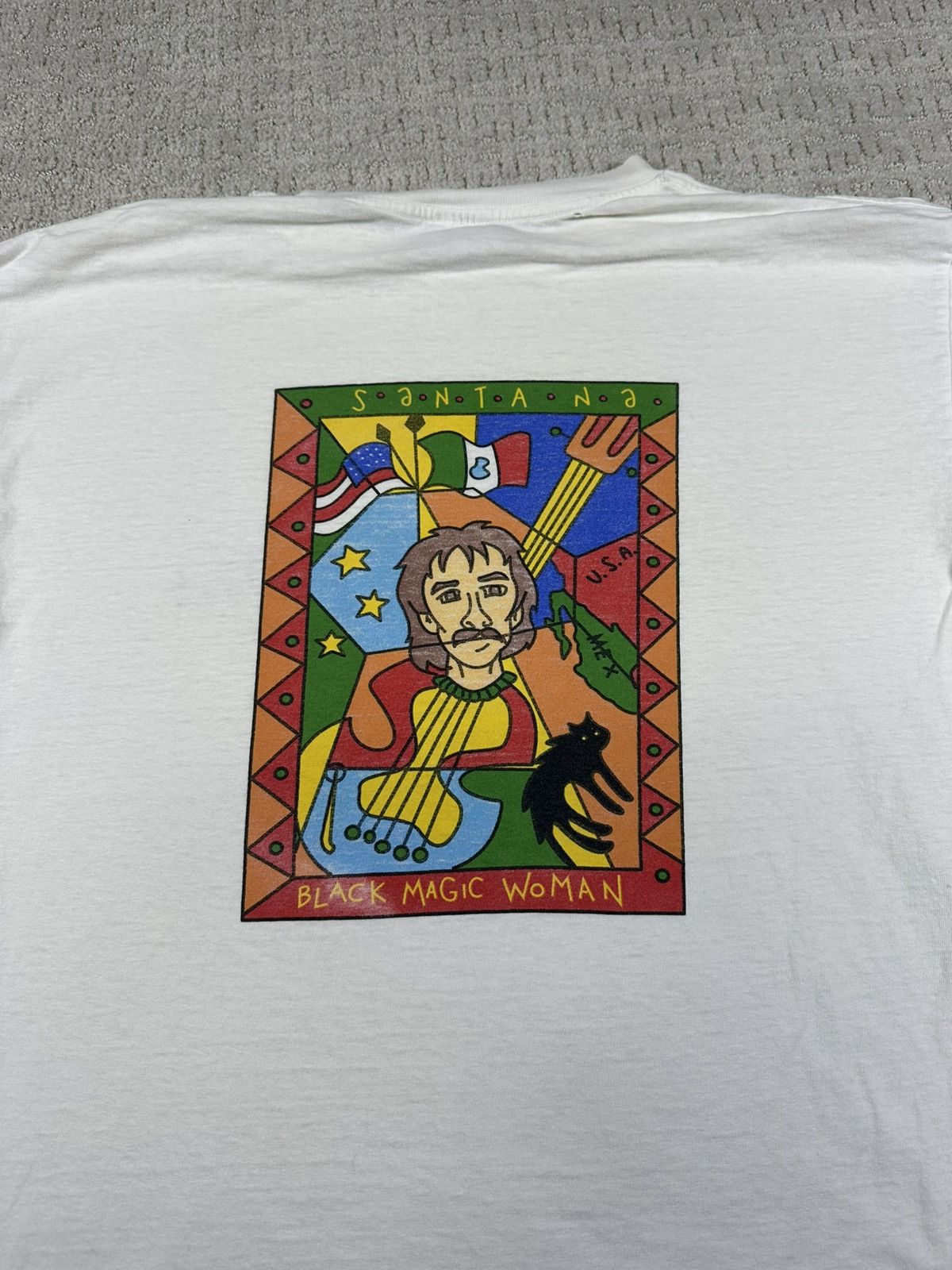 Band Tees Vintage Santana Black Magic Woman band tee Size US XL / EU 56 / 4 - 1 Thumbnail