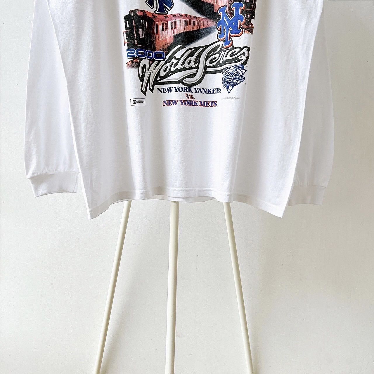 Vintage Vintage Yankees Vs Mets MLB long-sleeves t-shirt/ L Size US L / EU 52-54 / 3 - 4 Thumbnail