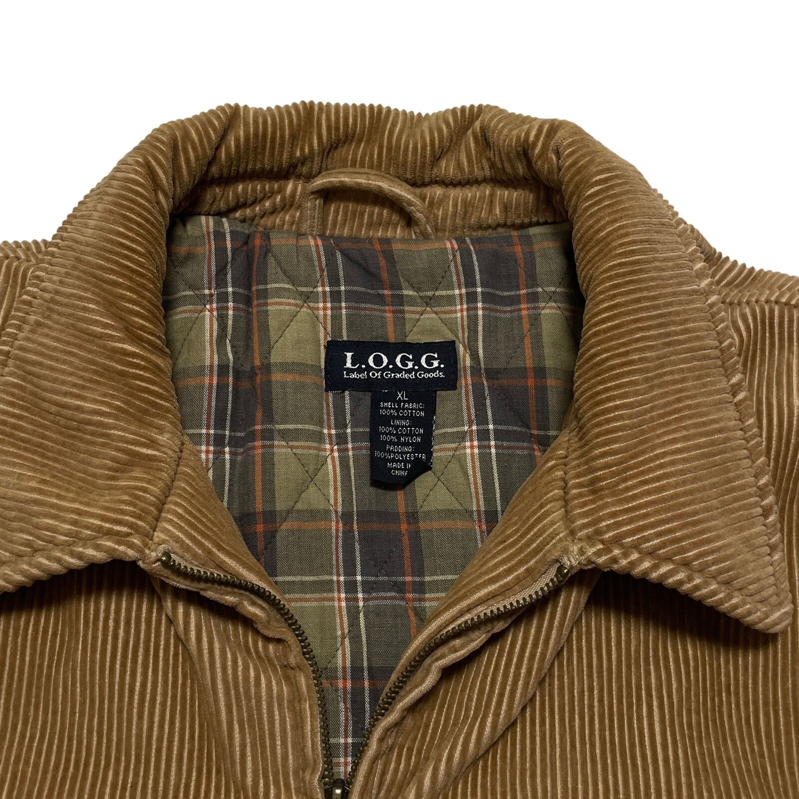 H&M Vintage 90s H&M Brown Corduroy Wide Wale Full Zip Jacket XL Size US XL / EU 56 / 4 - 3 Thumbnail