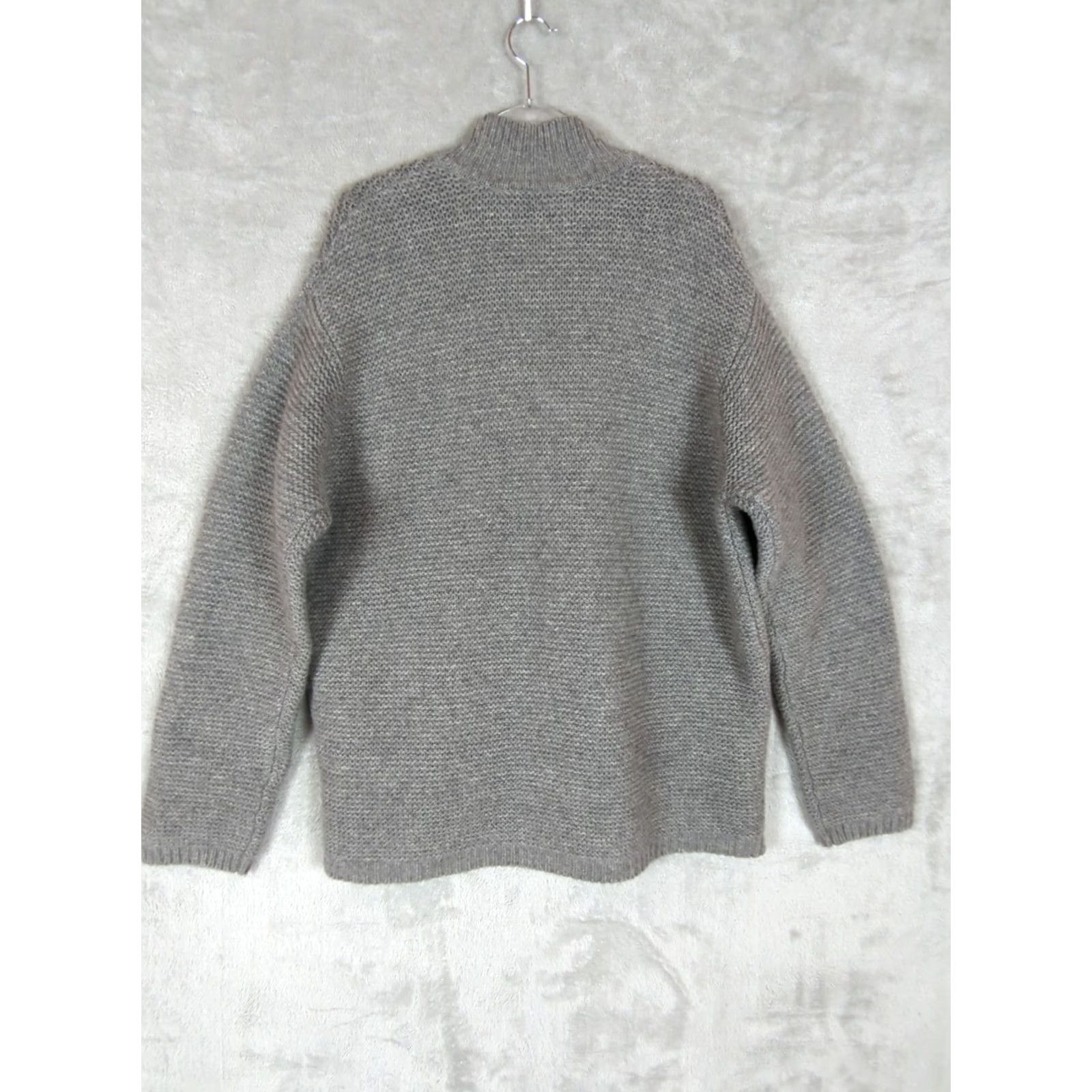 Gap VINTAGE Gap Cardigan Sweater Mens 2XL Gray Wool Knit Full Zip Mock Neck Long Sleeve Zipper Classic Grandpa Size US XXL / EU 58 / 5 - 2 Thumbnail