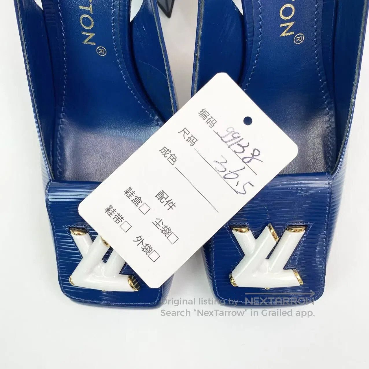 Louis Vuitton Louis Vuitton Square-toe logo high-heeled sandals| Size US 6 / IT 36 - 8 Thumbnail