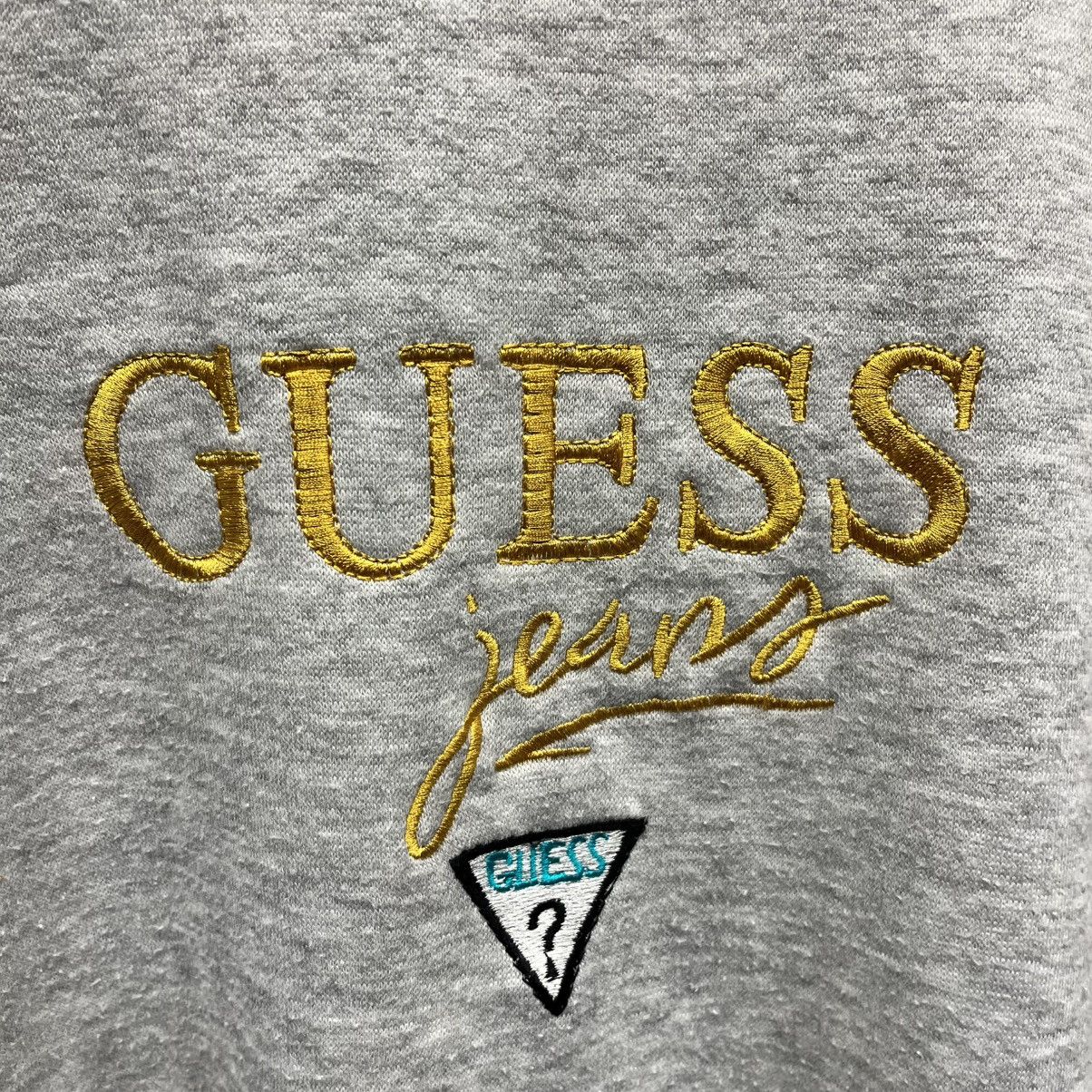 Vintage Vintage 90s Gray Guess Embroidered Logo Crewneck Sweatshirt Size US M / EU 48-50 / 2 - 4 Thumbnail