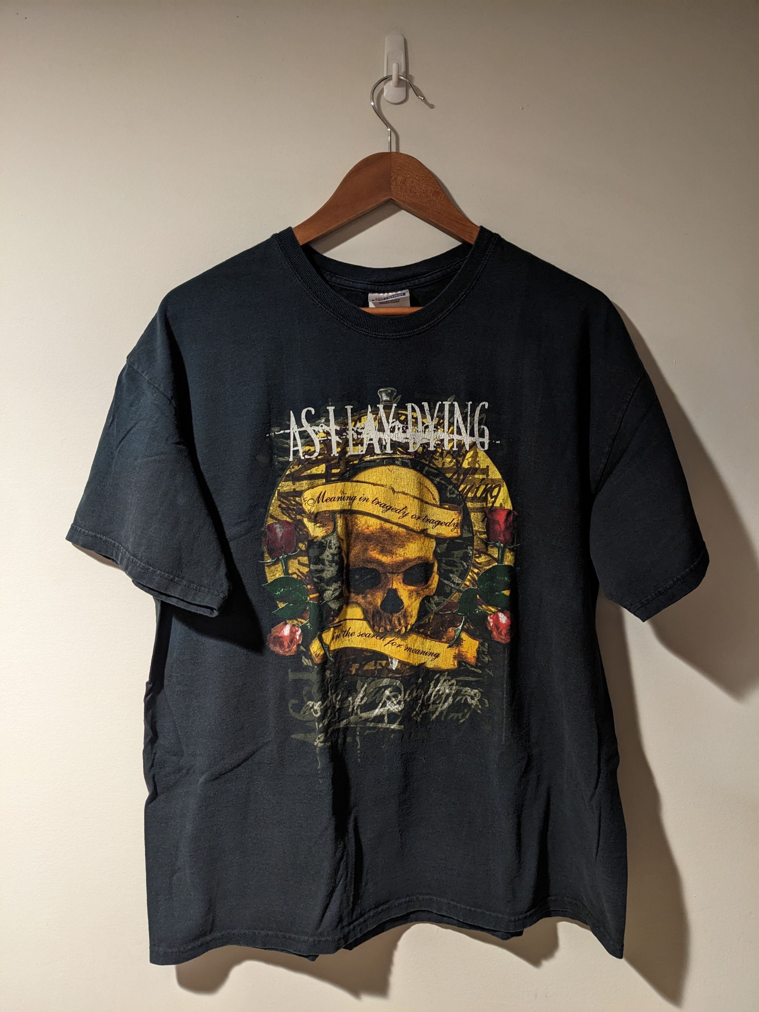 Band Tees × Vintage Vintage 2006 As I Lay Dying Meaning in Tragedy Band T-Shirt Size US XL / EU 56 / 4 - 1 Thumbnail