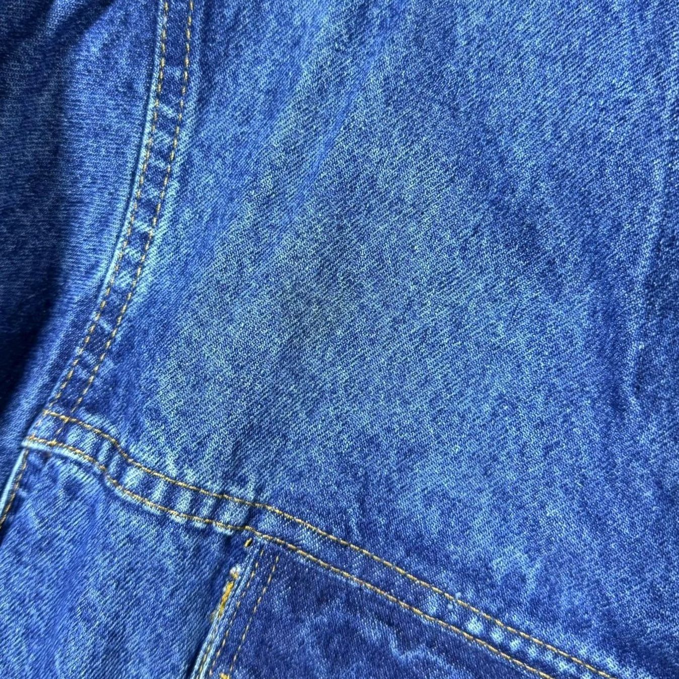Denime VINTAGE Huskie Jeans Denim Jacket Made In Scotland Classic Blue 50 Large XL Bomber Jacket Men Blue Denim 26" 27.5" 26" Size US 33 - 6 Thumbnail