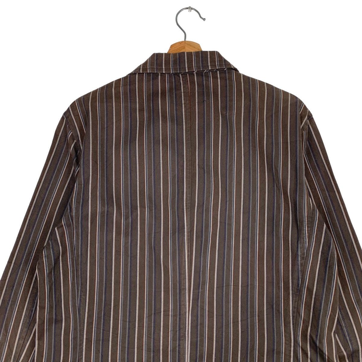 Japanese Brand KAPITALIST Striped Casual Jacket #0624-C29 Size US L / EU 52-54 / 3 - 8 Thumbnail
